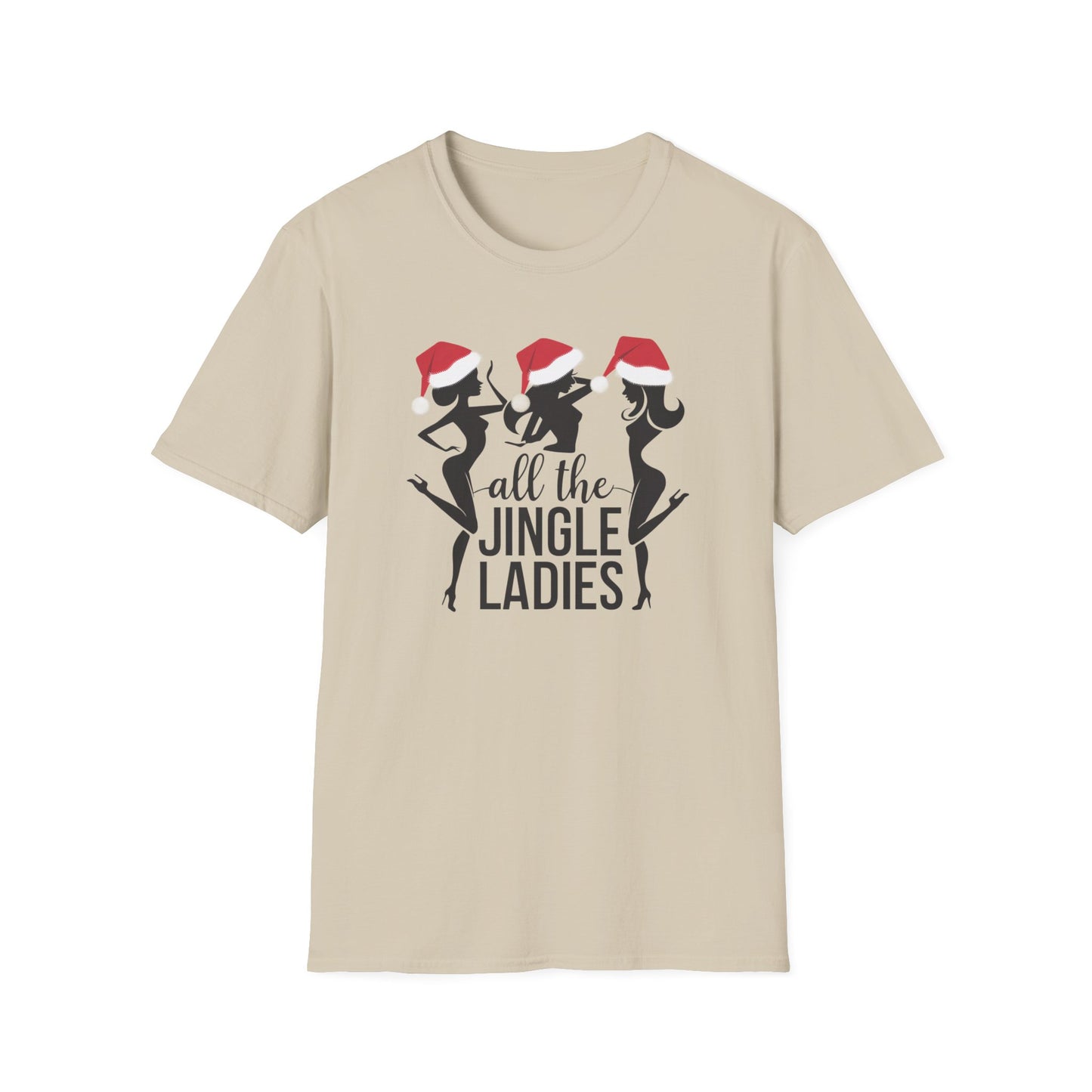 Festive Holiday T-Shirt: All the Jingle Ladies, Christmas Shirt, Unisex Tee, Gift for Her, Holiday Apparel, Winter Fashion