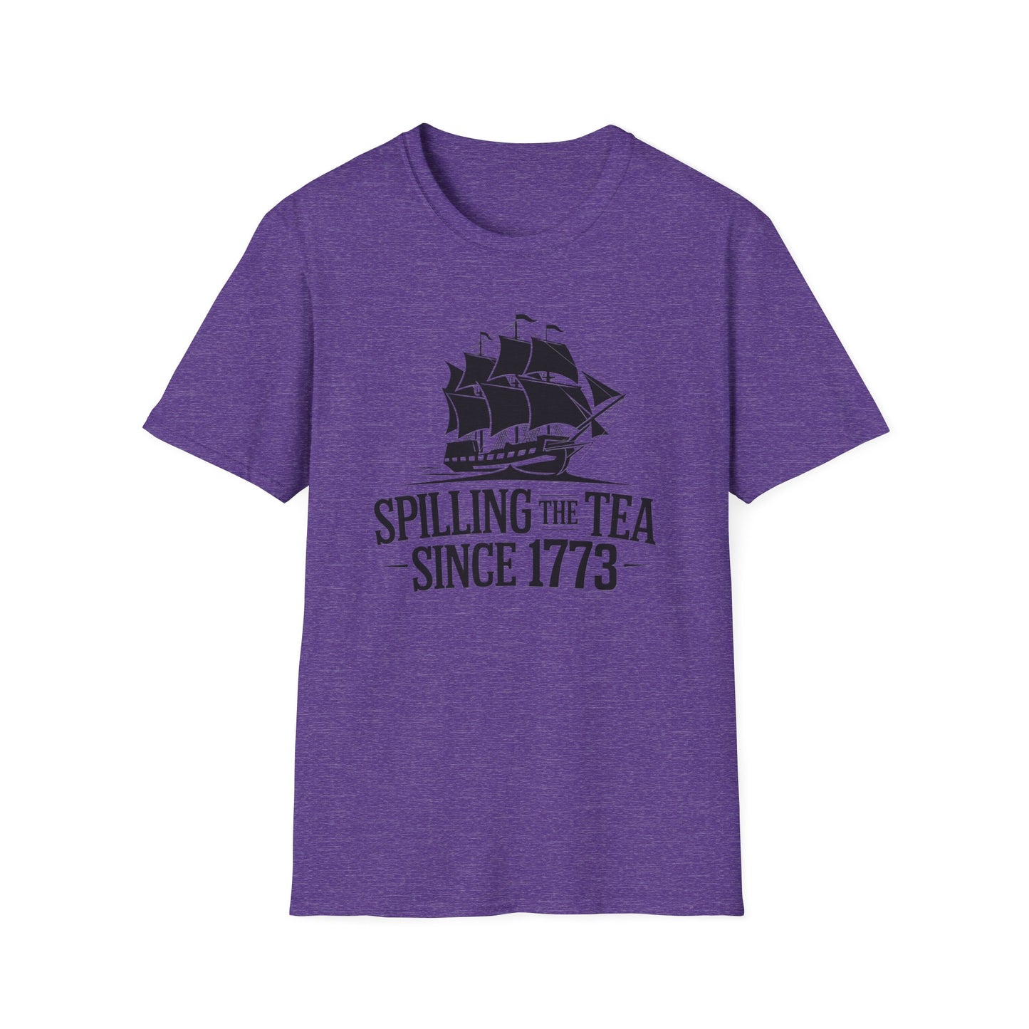 Spilling the Tea T-Shirt | Unisex Softstyle Tee for Tea Lovers and History Buffs
