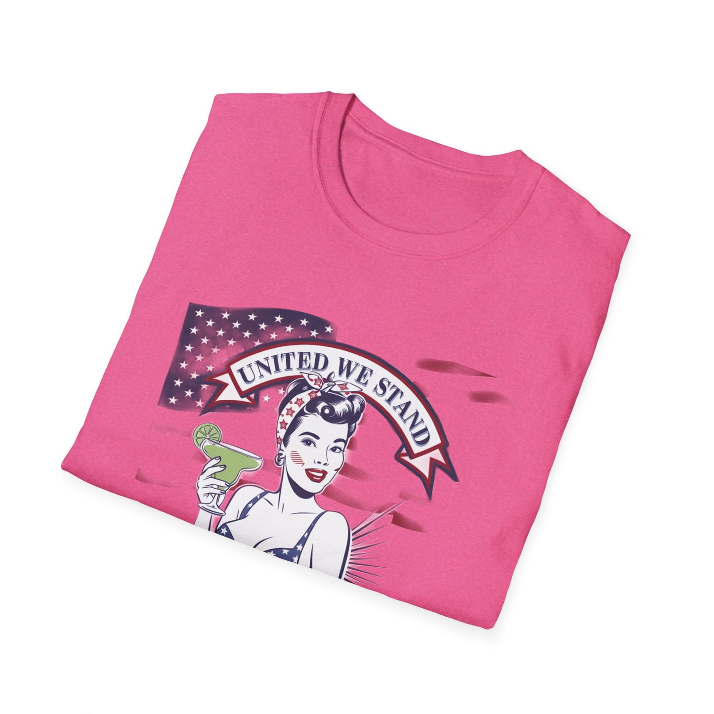 Patriotic Margarita Unisex T-Shirt - 'United We Stand' Design
