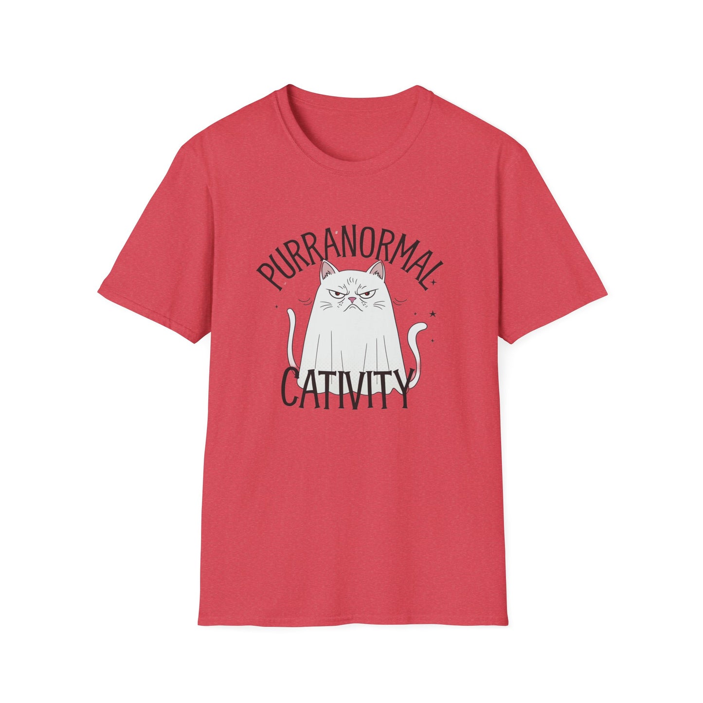 Funny Cat Tee - Purranormal Cativity T-Shirt for Cat Lovers, Gift for Pet Owners, Halloween Tee, Cozy Unisex Shirt, Cat Lover Apparel