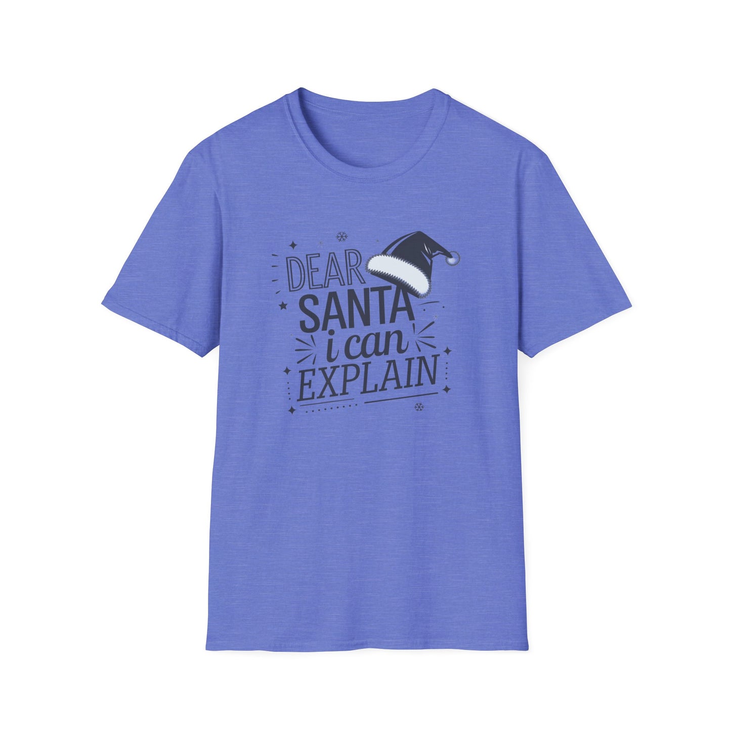 Santa Explanation Tee, Funny Christmas T-Shirt, Holiday Gift for Adults, Unisex Graphic Tee, Seasonal Humor Apparel