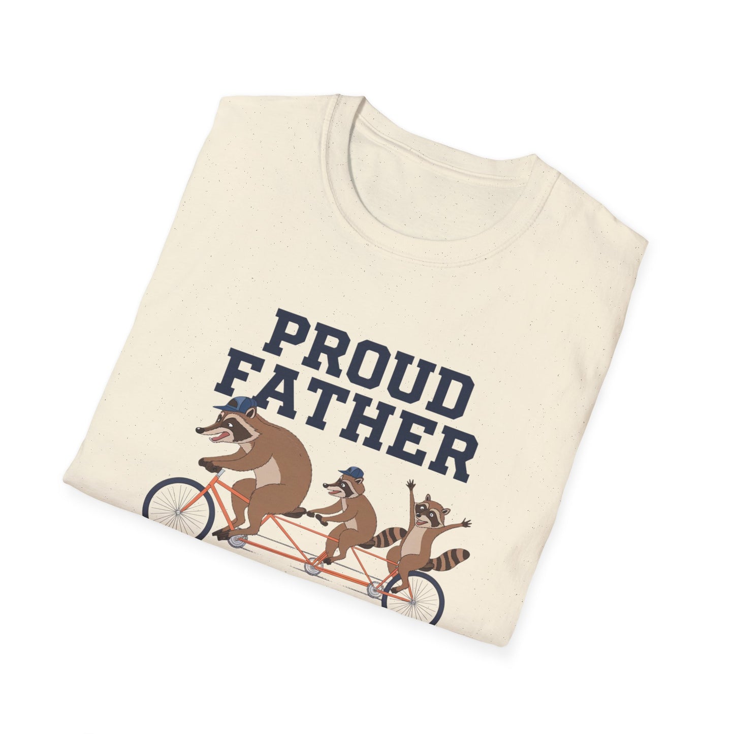 Proud Father Animal T-Shirt | Unisex Softstyle Tee for Dad