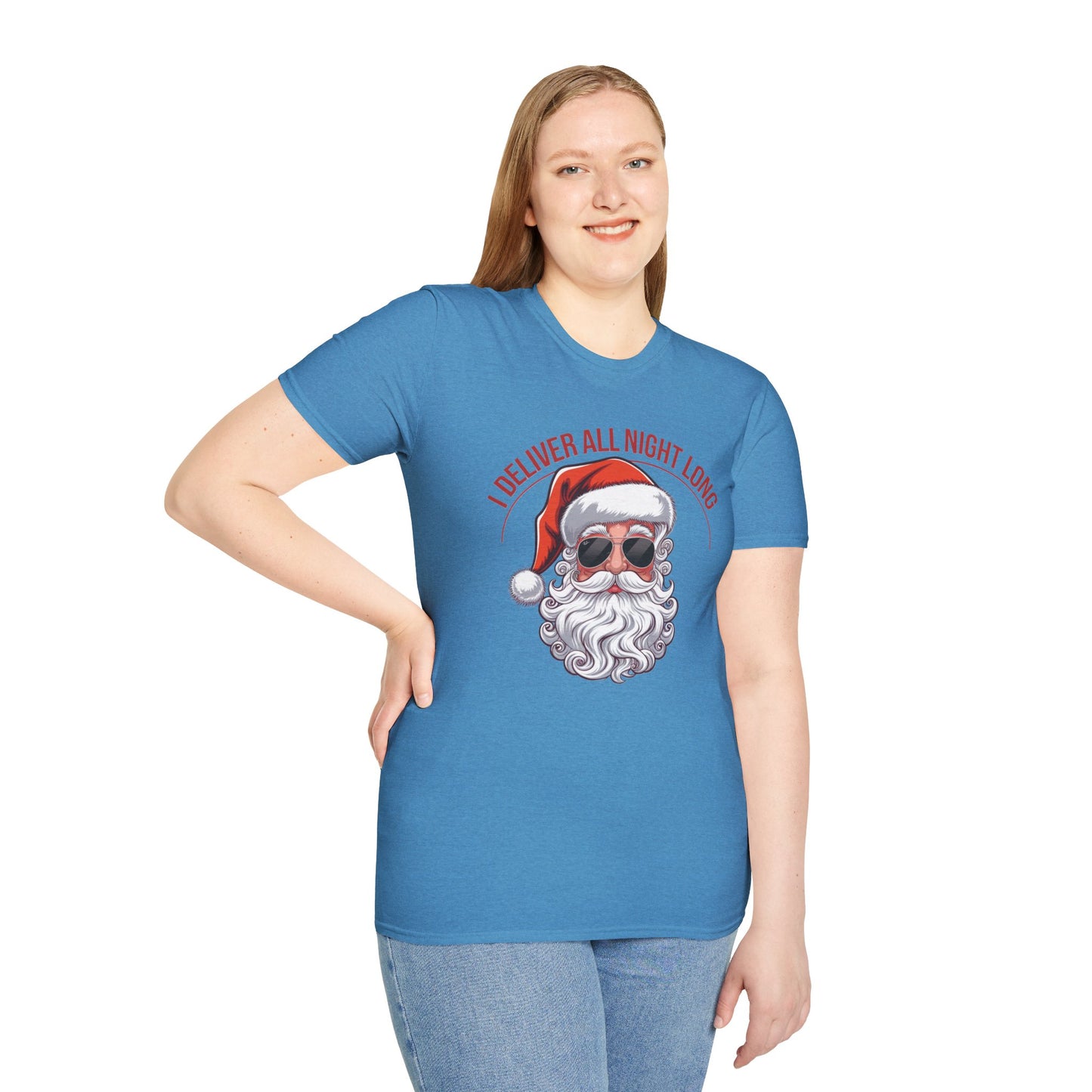 Santa Delivery T-Shirt, Funny Christmas Shirt, Holiday Gift, Relaxed Fit Tee, Unisex Tee for Christmas Lovers