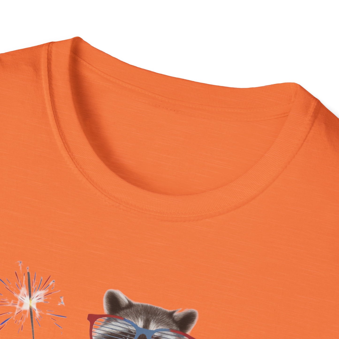 Feral & Free Raccoon Unisex Softstyle T-Shirt - Fun & Quirky Graphic Tee