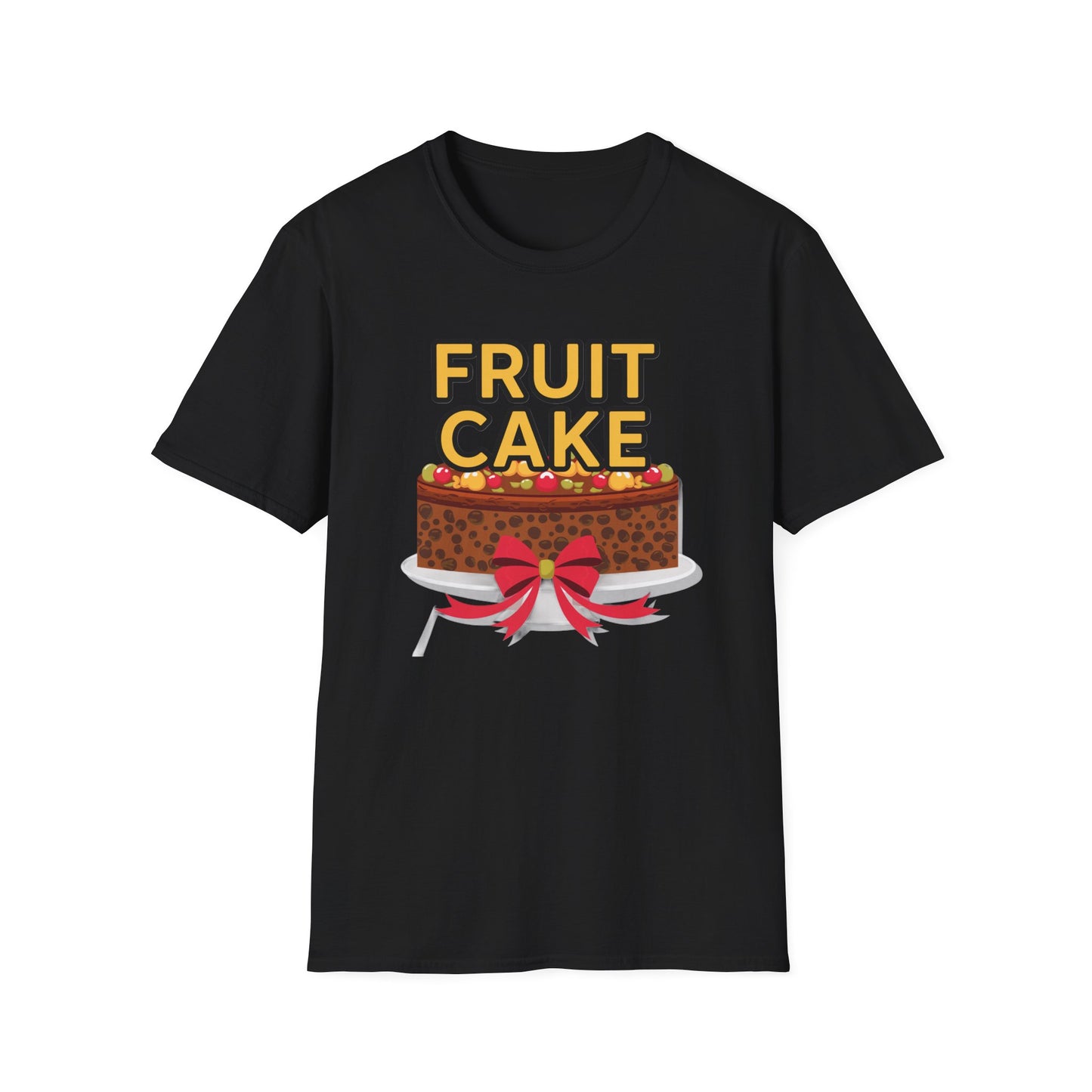Fruit Cake Fun Unisex Softstyle T-Shirt, Funny Cake Tee, Baking Gift, Holiday Humor Shirt, Birthday or Christmas Apparel