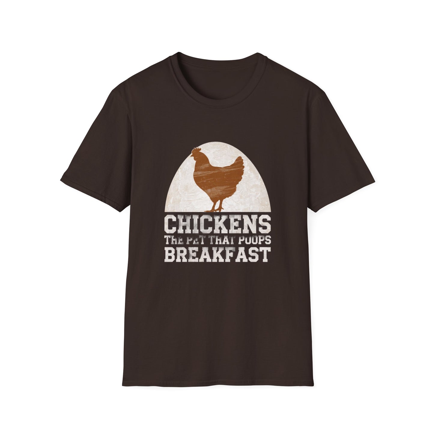 Chickens Breakfast Unisex Softstyle T-Shirt - Fun Farmhouse Tee for Animal Lovers