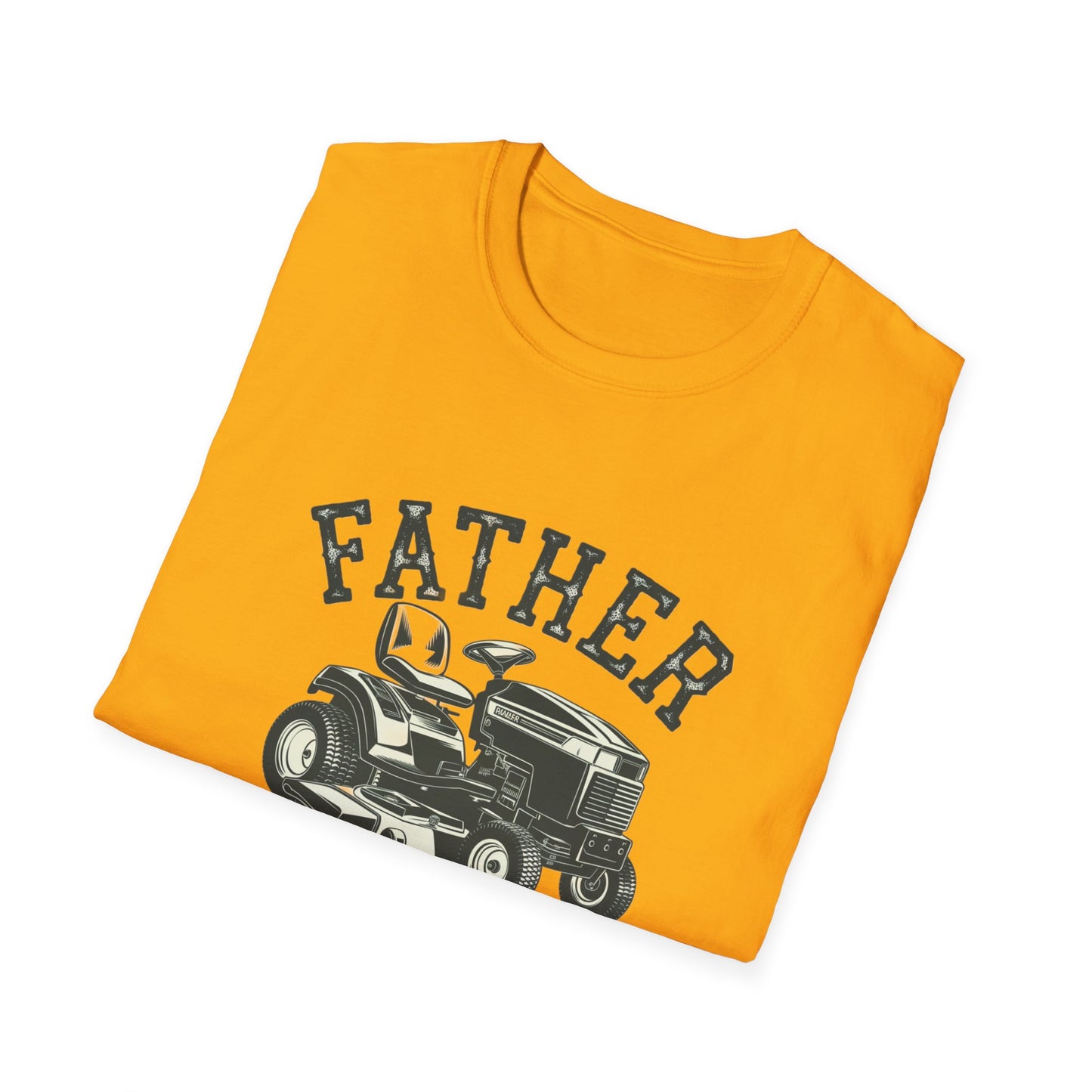 Father Mows Best Unisex Softstyle T-Shirt