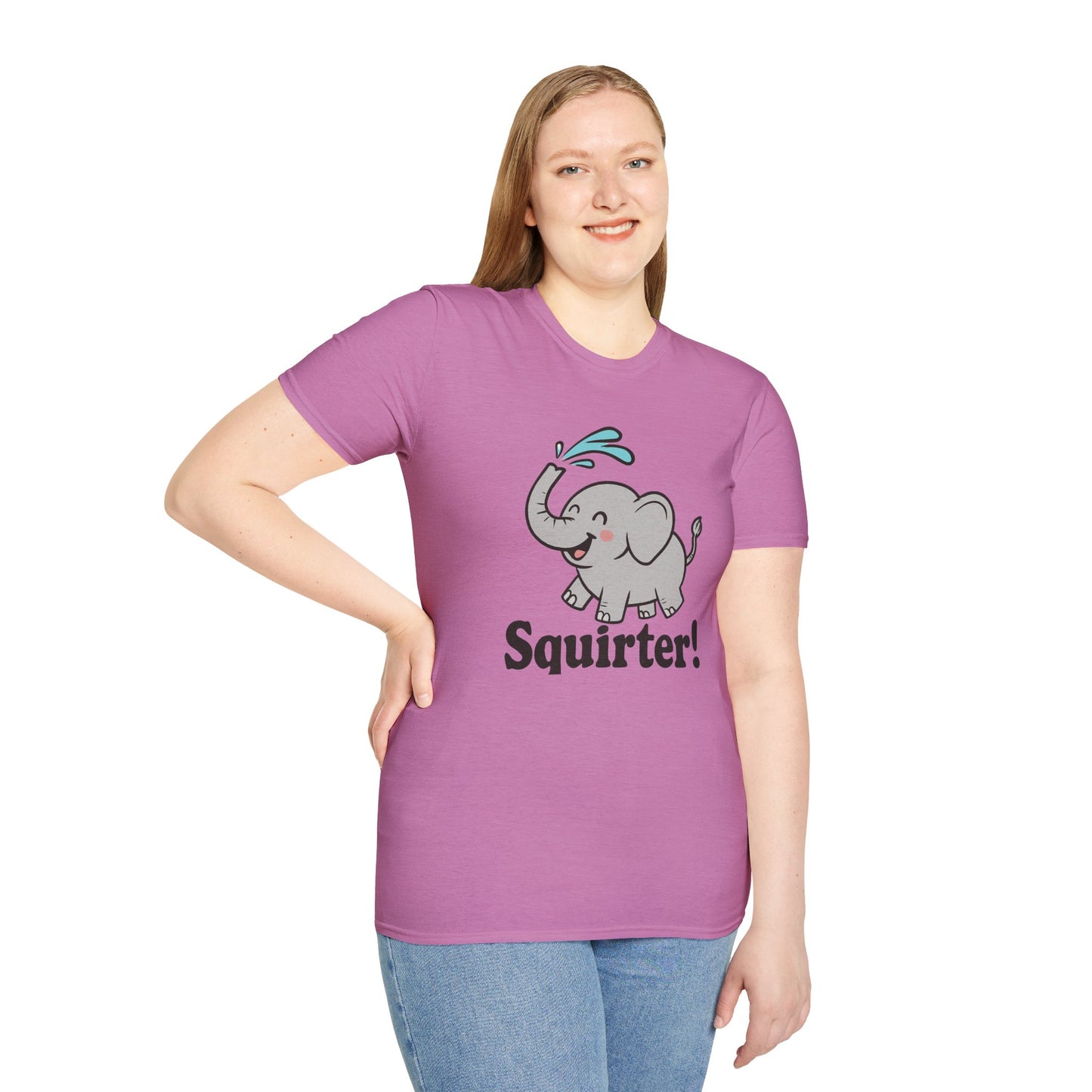 Funny Elephant T-Shirt - Squirter! Tee for Animal Lovers, Gift for Kids, Birthday Party Shirt, Unisex Graphic Tee