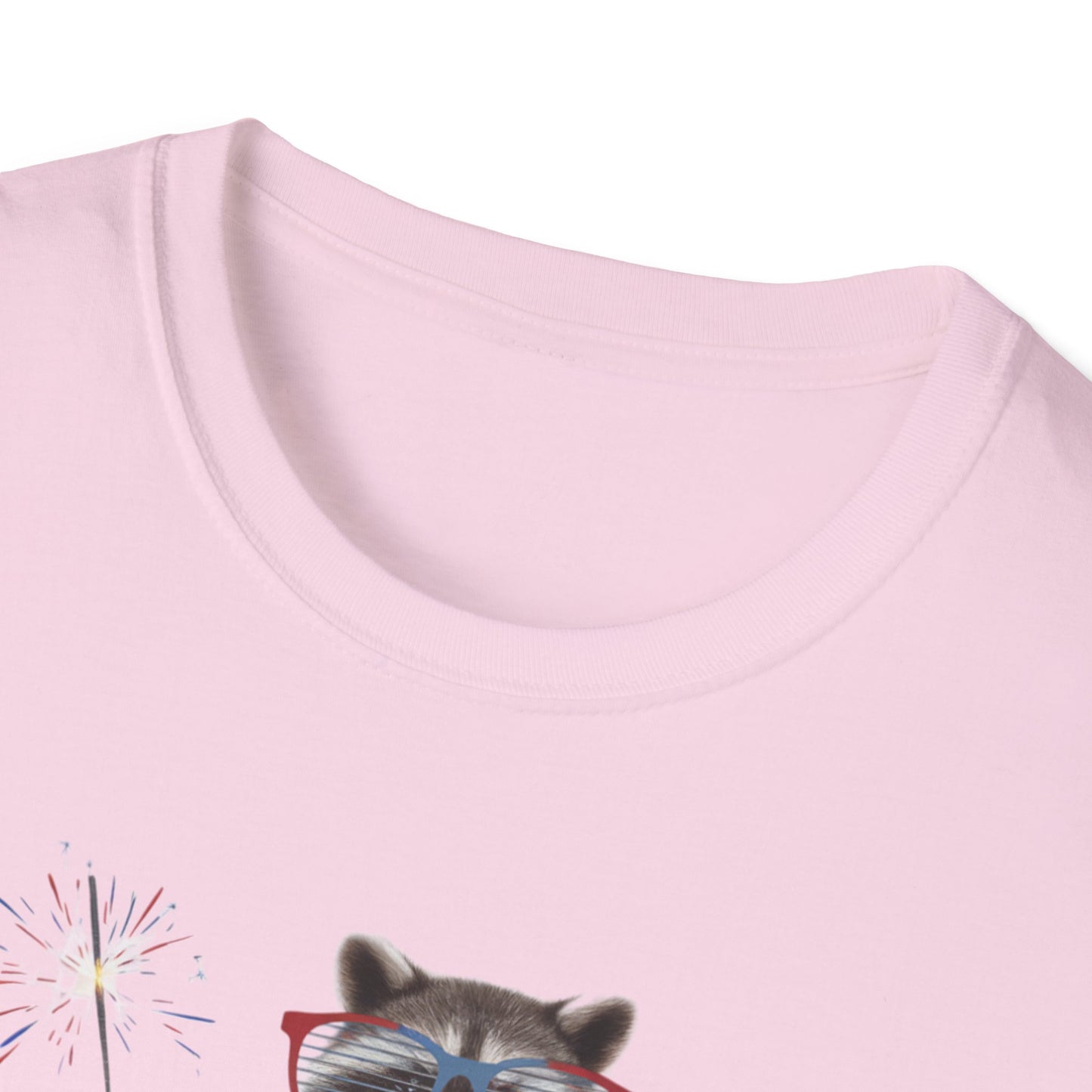 Feral & Free Raccoon Unisex Softstyle T-Shirt - Fun & Quirky Graphic Tee