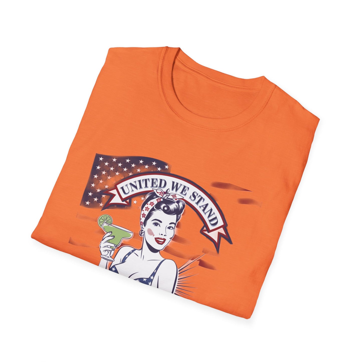 Patriotic Margarita Unisex T-Shirt - 'United We Stand' Design