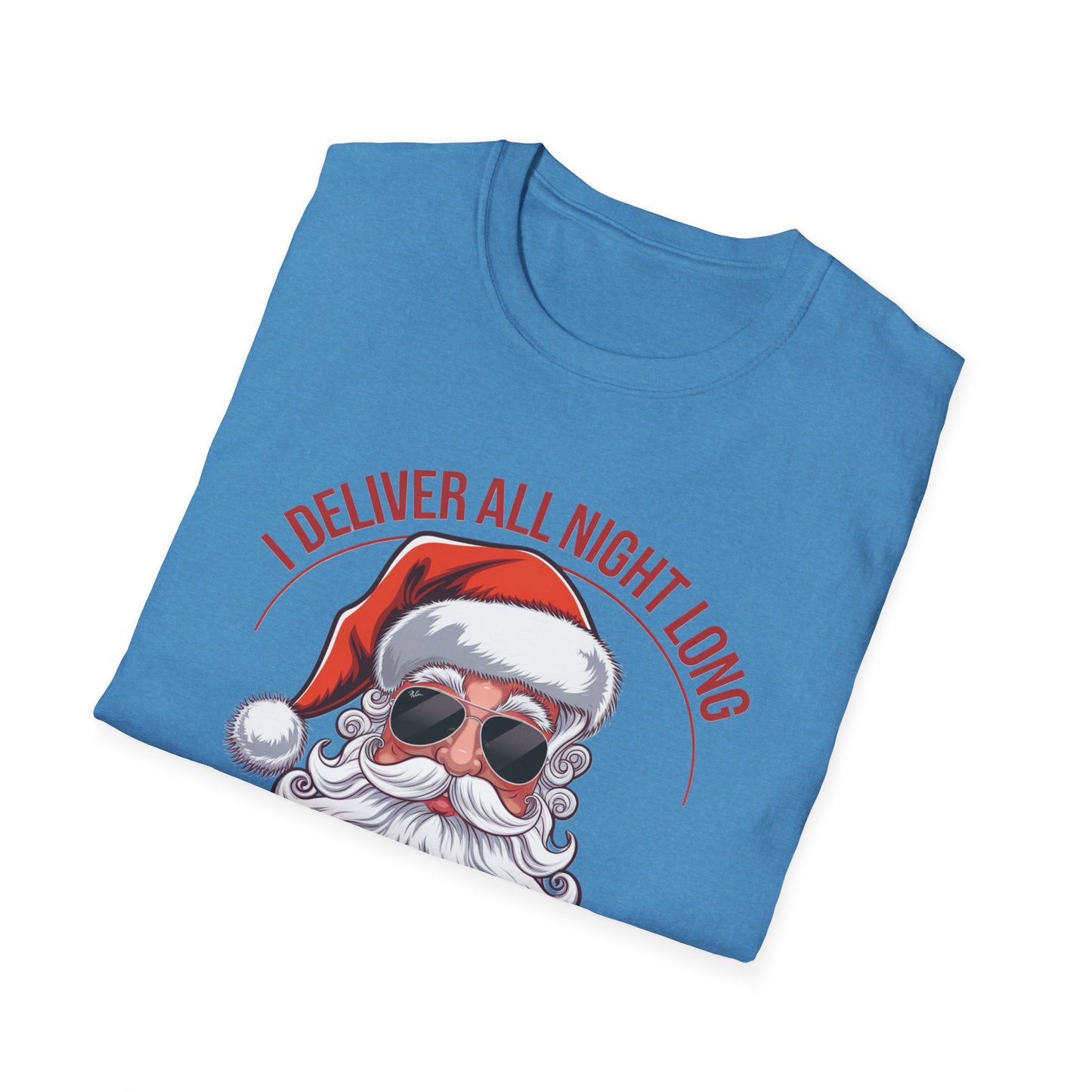 Santa Delivery T-Shirt, Funny Christmas Shirt, Holiday Gift, Relaxed Fit Tee, Unisex Tee for Christmas Lovers