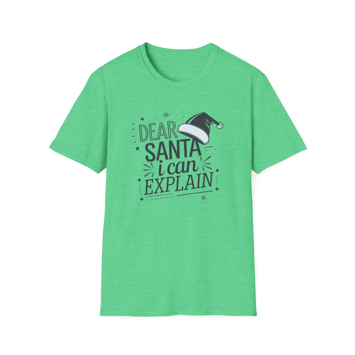 Santa Explanation Tee, Funny Christmas T-Shirt, Holiday Gift for Adults, Unisex Graphic Tee, Seasonal Humor Apparel