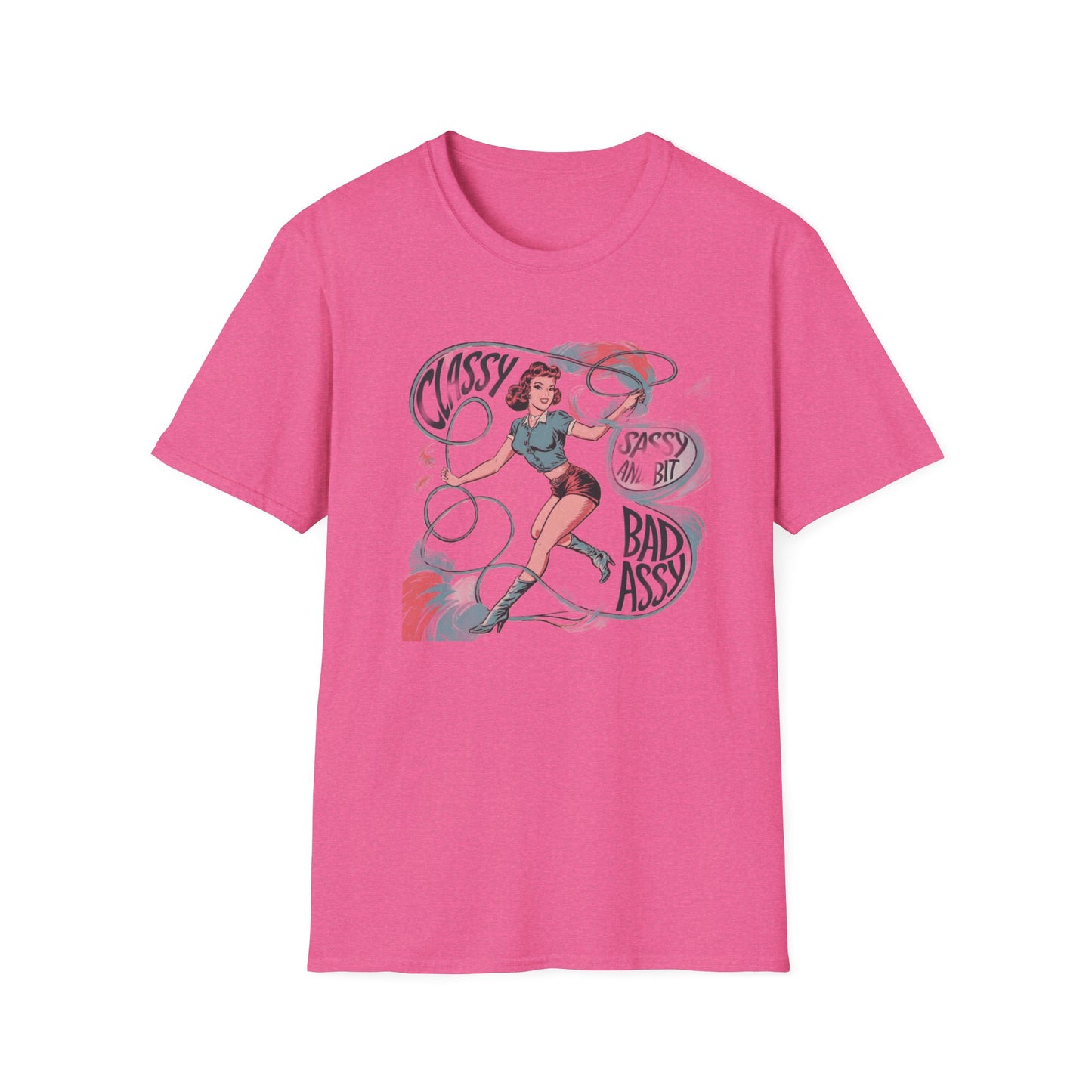 Classy & Badass Unisex T-Shirt, Vintage Chic Tee, Gift for Her, Empowerment Shirt, Casual Wear, Birthday Gift, Feminist Apparel