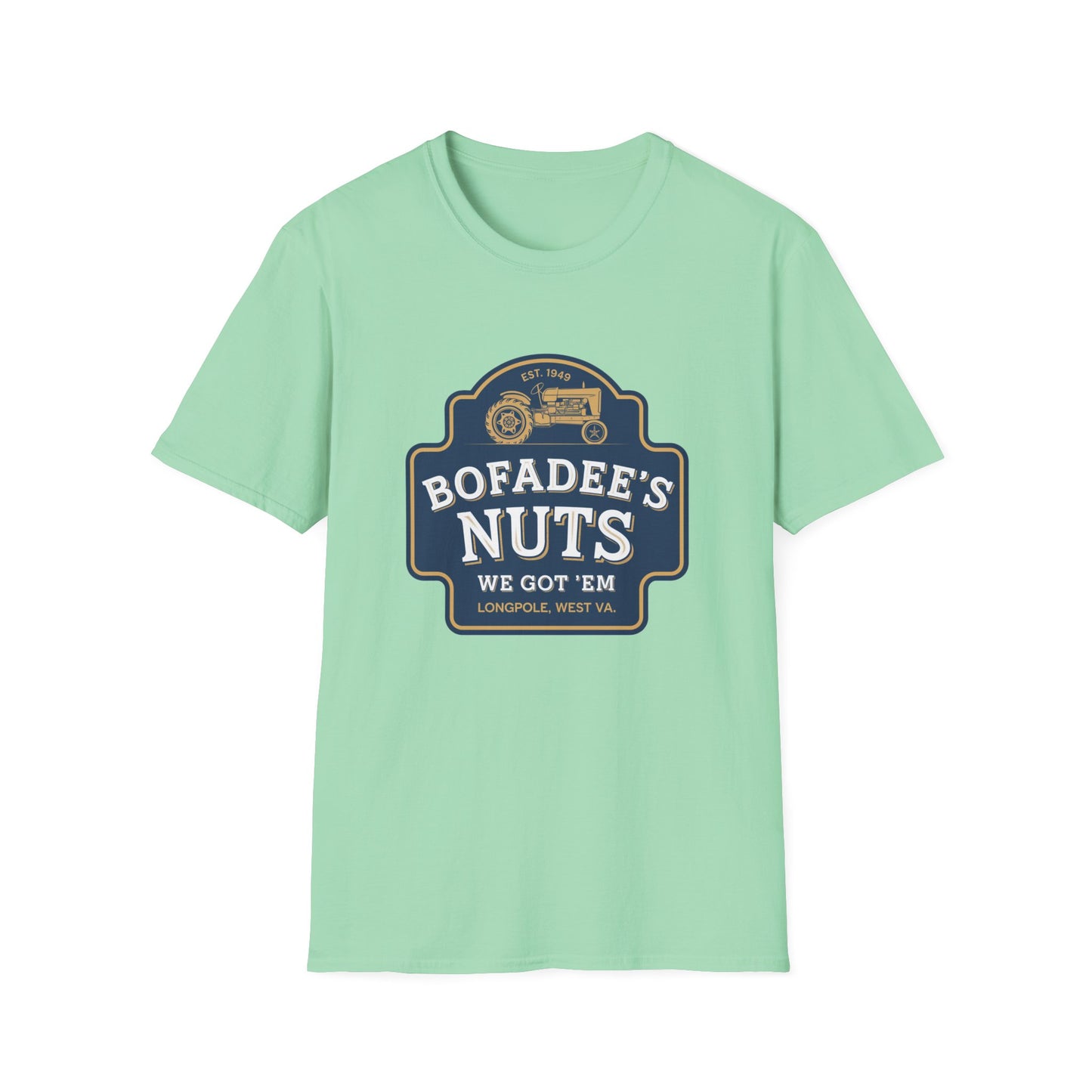 Vintage Bofadee's Nuts Unisex Softstyle T-Shirt - Fun and Casual Tees for All Occasions