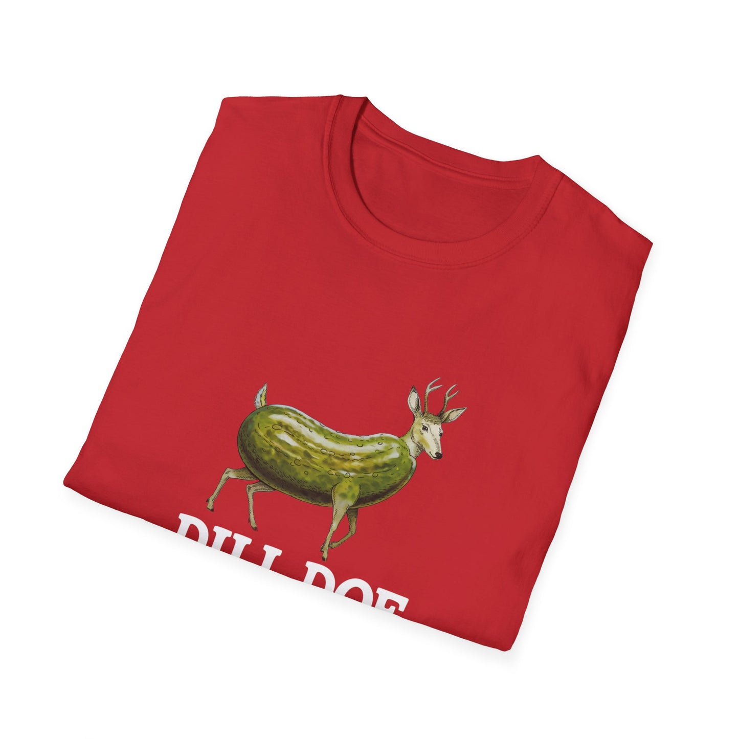 Dill Doe Funny Unisex Softstyle T-Shirt - Quirky Animal Tee