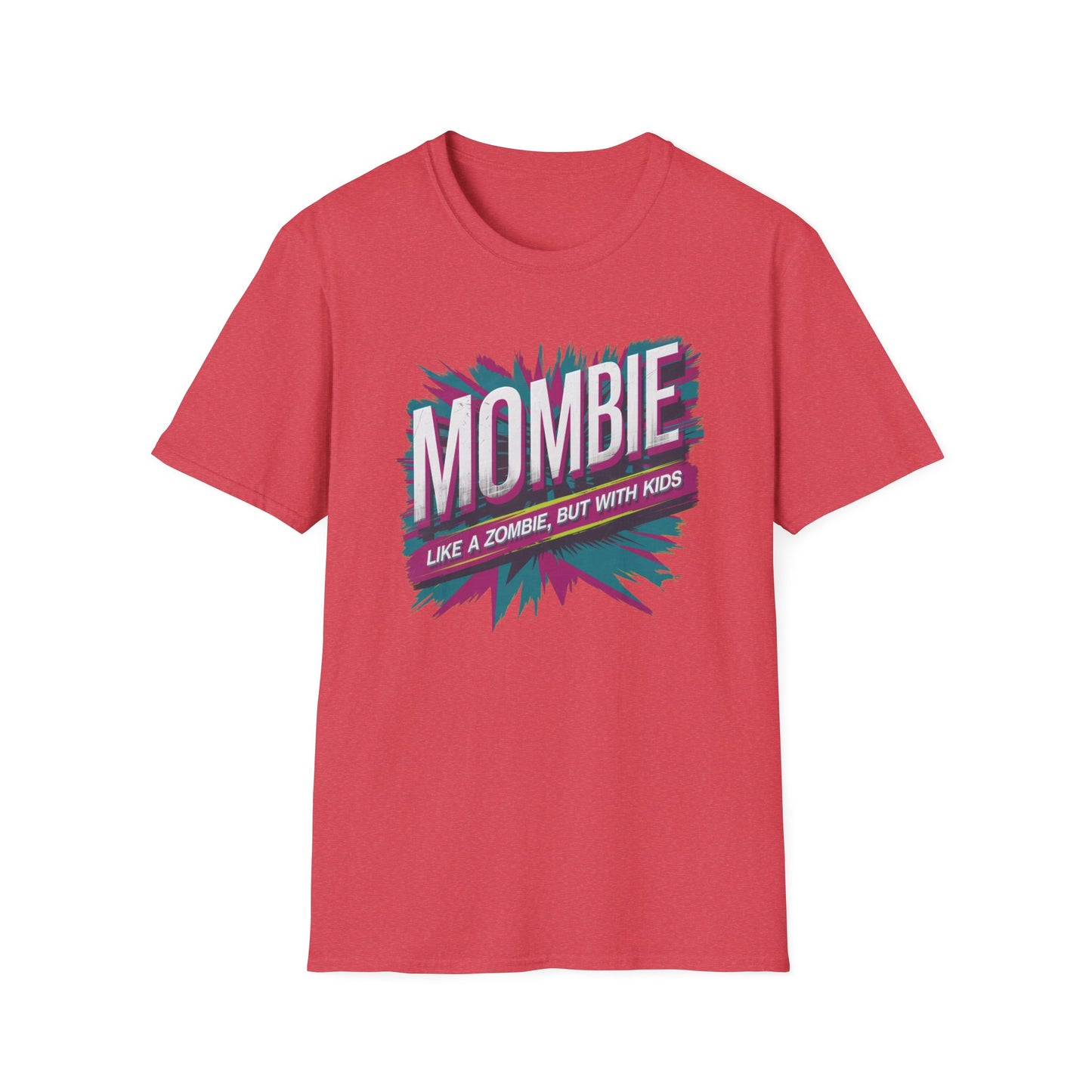 Mombie T-Shirt - Funny Parenting Gift, Unisex Softstyle Tee, Perfect for Moms, Halloween, Gift for New Moms, Casual Wear