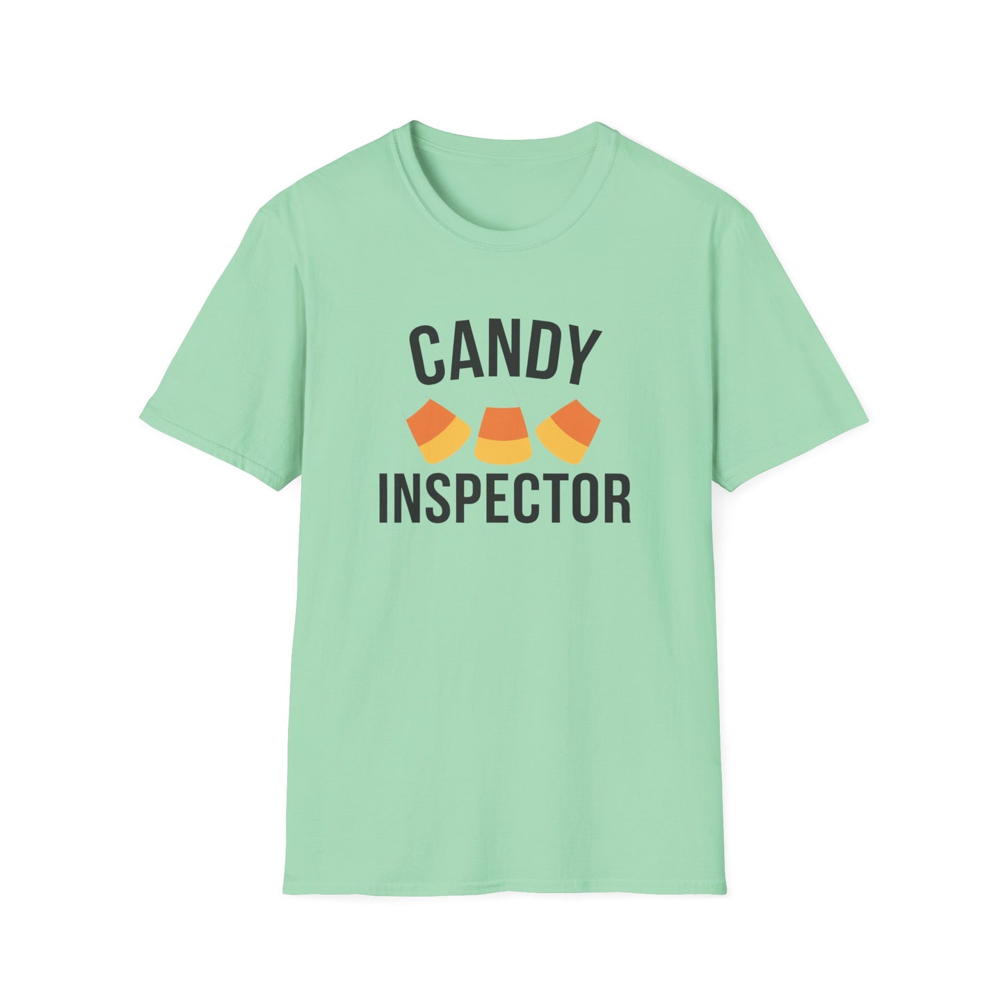 Fun Candy Inspector T-Shirt for Halloween, Unisex Graphic Tee, Sweet Tooth Apparel, Perfect for Fall Celebrations, Trick or Treat
