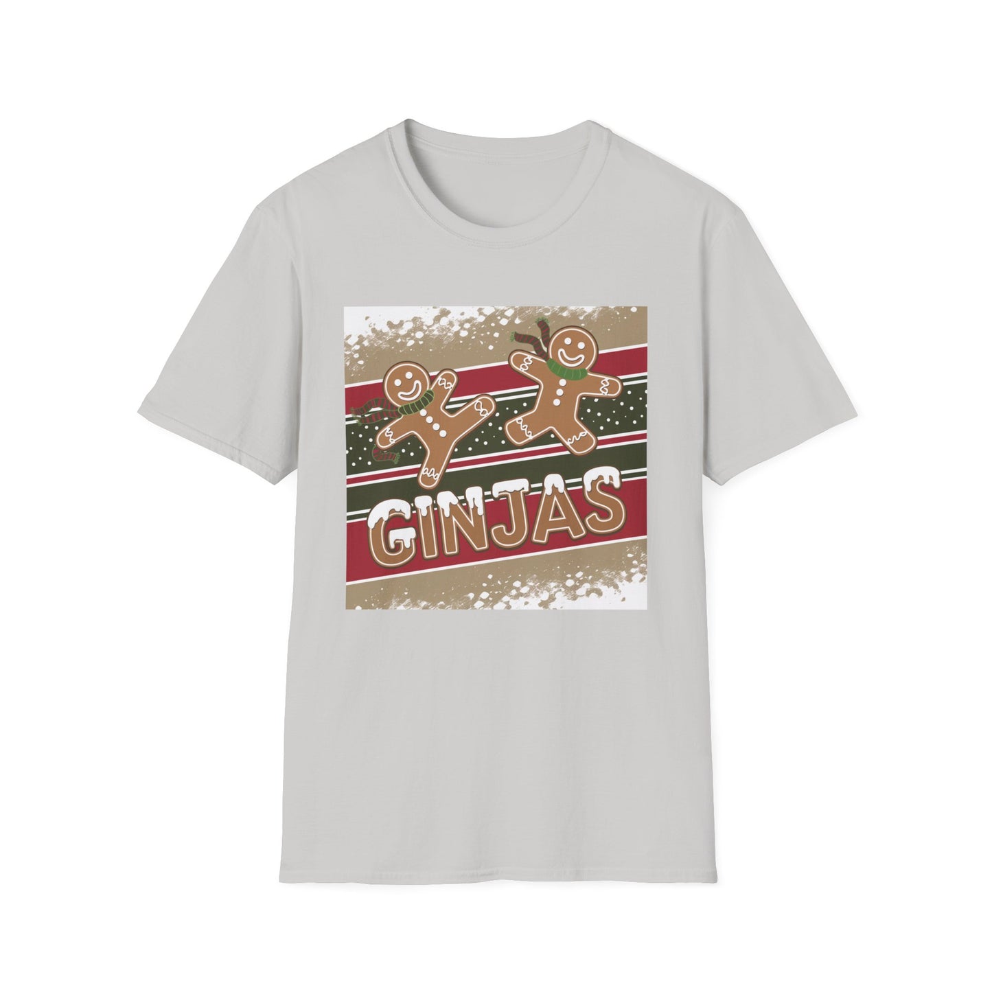 Festive Gingerbread Unisex T-Shirt, Holiday Tee, Christmas Gift, Cozy Shirt, Winter Apparel, Fun Gift Idea