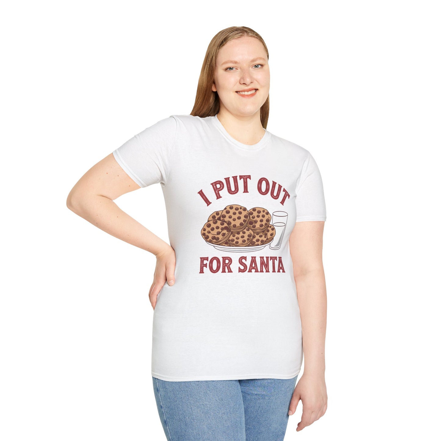 Funny Christmas Shirt, I Put Out for Santa Tee, Holiday Gift for Him/Her, Xmas T-Shirt, Cookie Lover Shirt