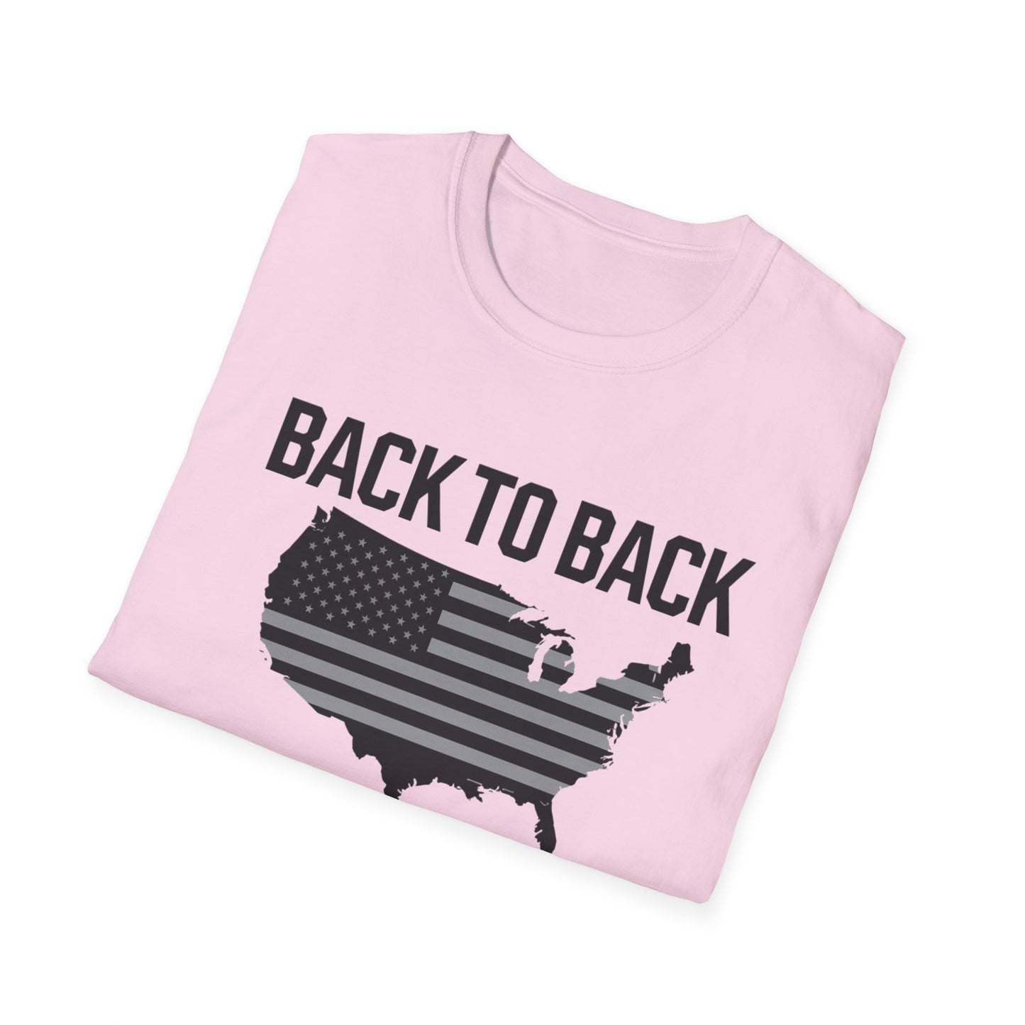 Patriotic Unisex Softstyle T-Shirt – ‘Back to Back World War Champs’