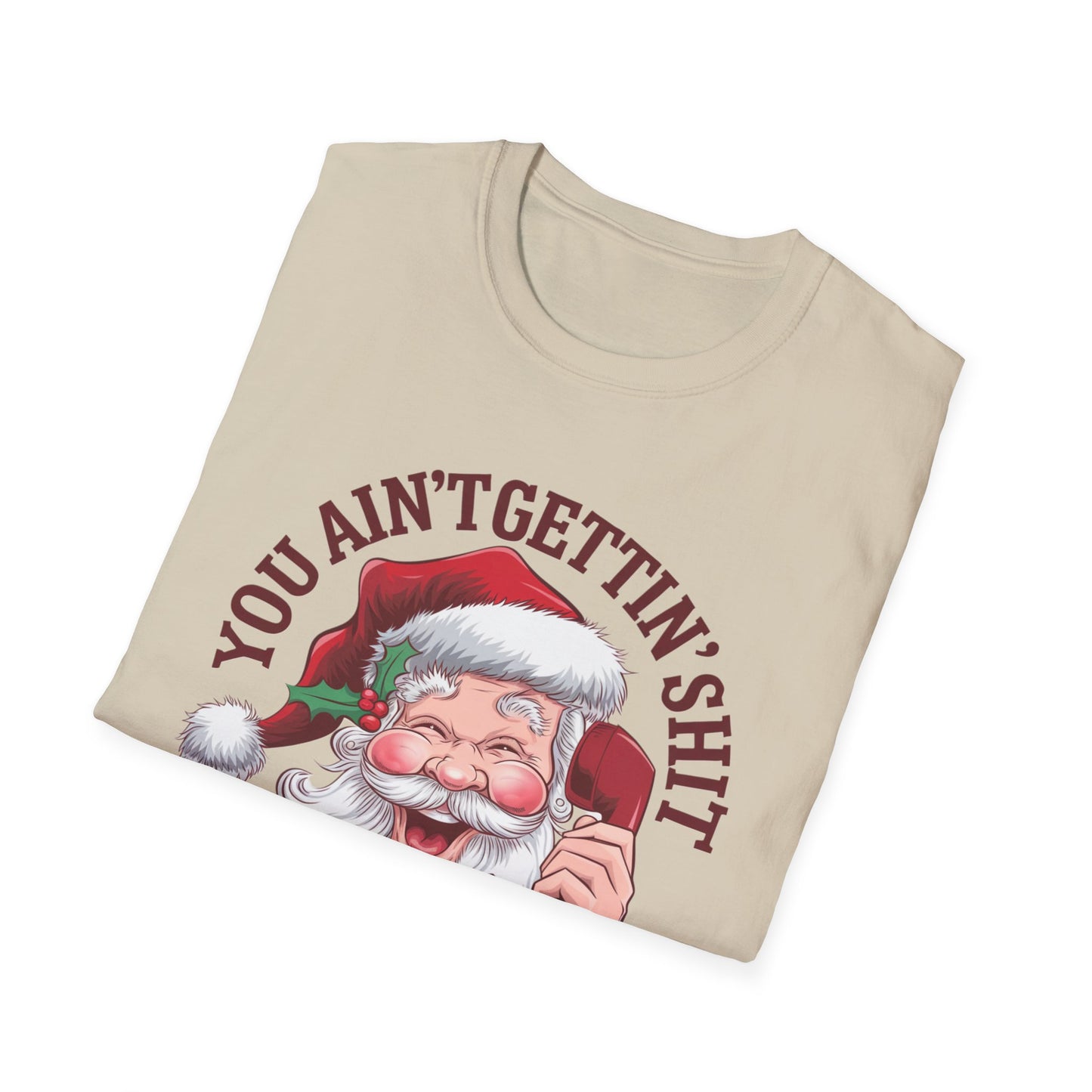 Funny Christmas T-Shirt, Holiday Gift, Santa Humor Tee, Unisex Graphic Shirt, Xmas Party Outfit, Unique Gift Idea