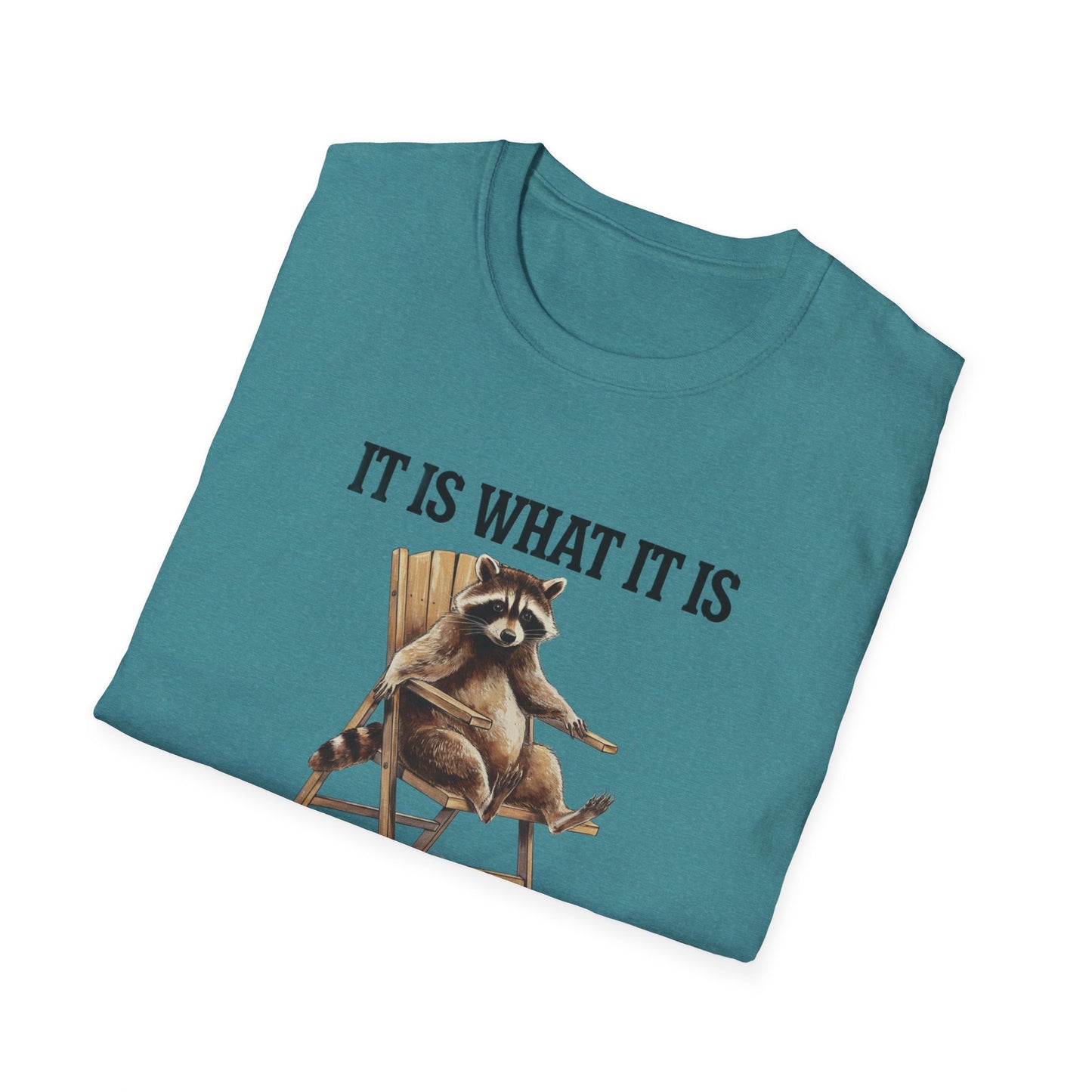Funny Raccoon T-Shirt, Humorous Unisex Tee, Casual Wear, Gift for Friends, Relaxed Style, Everyday Humor, Animal Lover Shirt