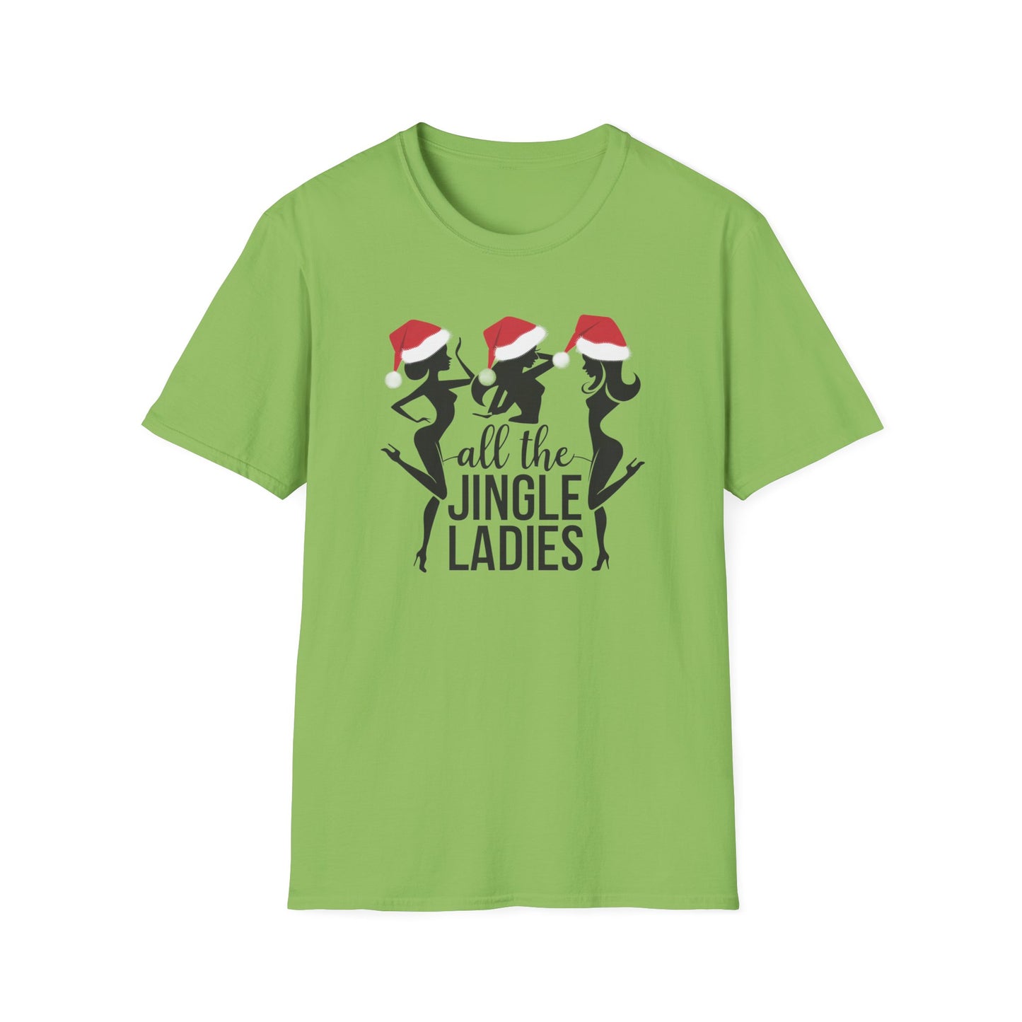 Festive Holiday T-Shirt: All the Jingle Ladies, Christmas Shirt, Unisex Tee, Gift for Her, Holiday Apparel, Winter Fashion