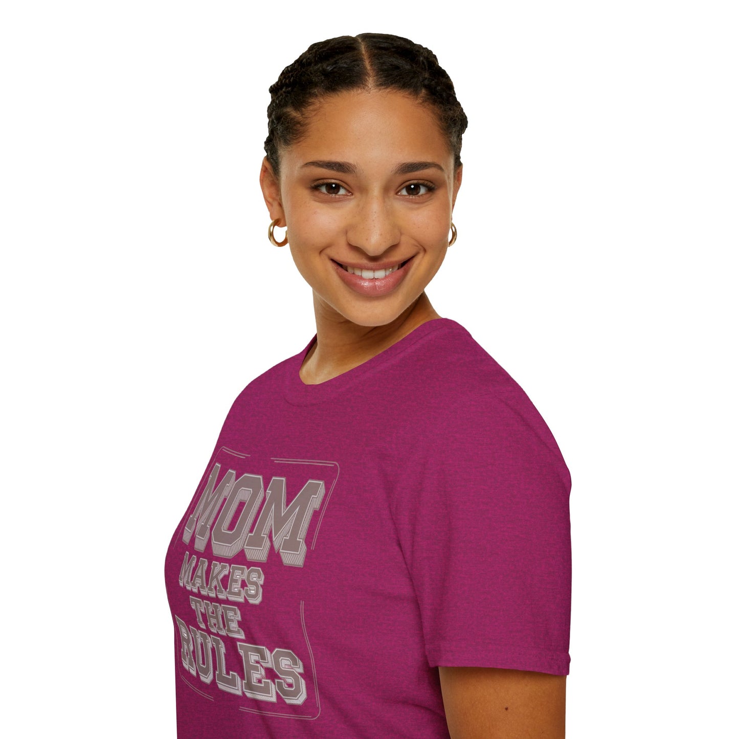 Mom Makes the Rules T-Shirt | Funny Mother's Day Gift, Family Reunion Apparel, Casual Everyday Wear, Unisex Tee, Gift for Mom