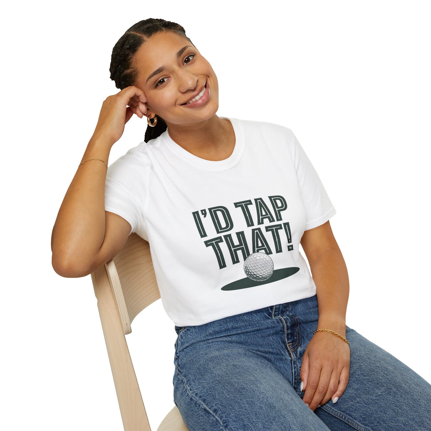 I'd Tap That Golf T-Shirt - Fun Unisex Softstyle Tee for Golf Lovers