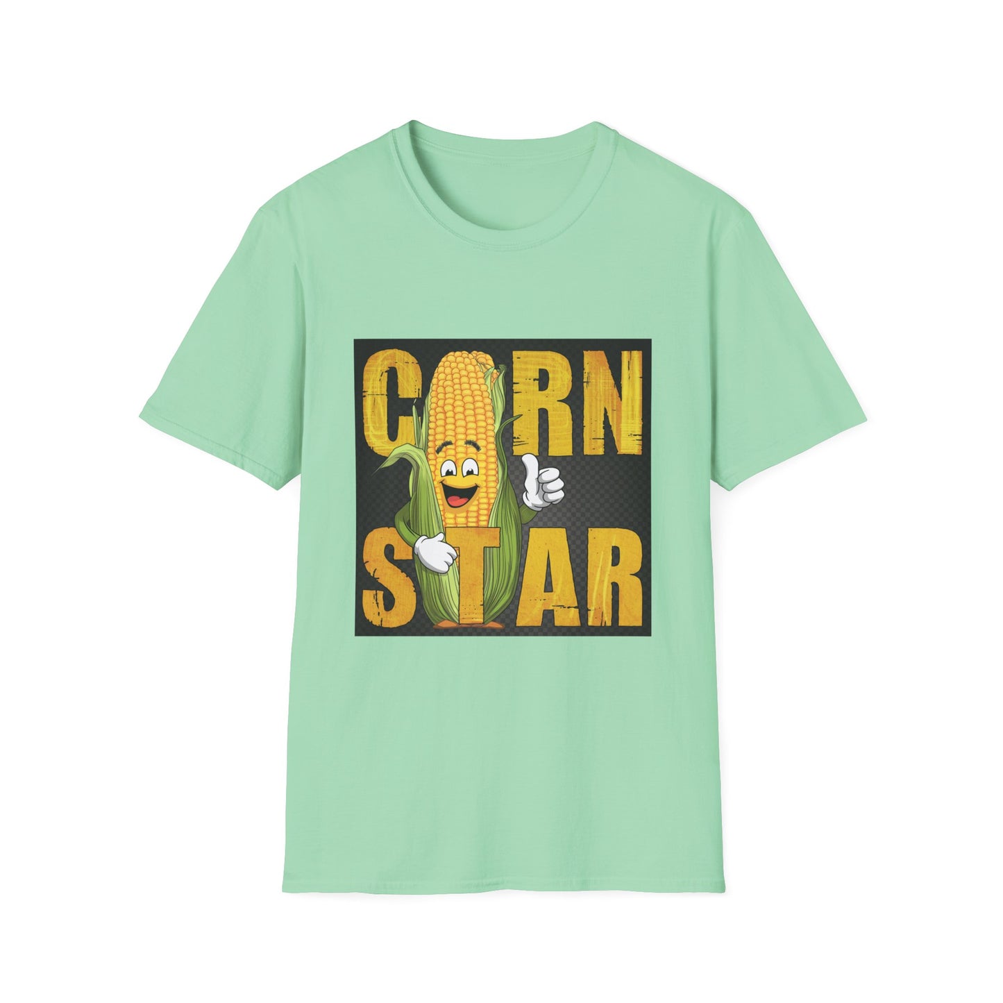 Corn Star Unisex Softstyle T-Shirt - Fun and Quirky Tee for Corn Lovers