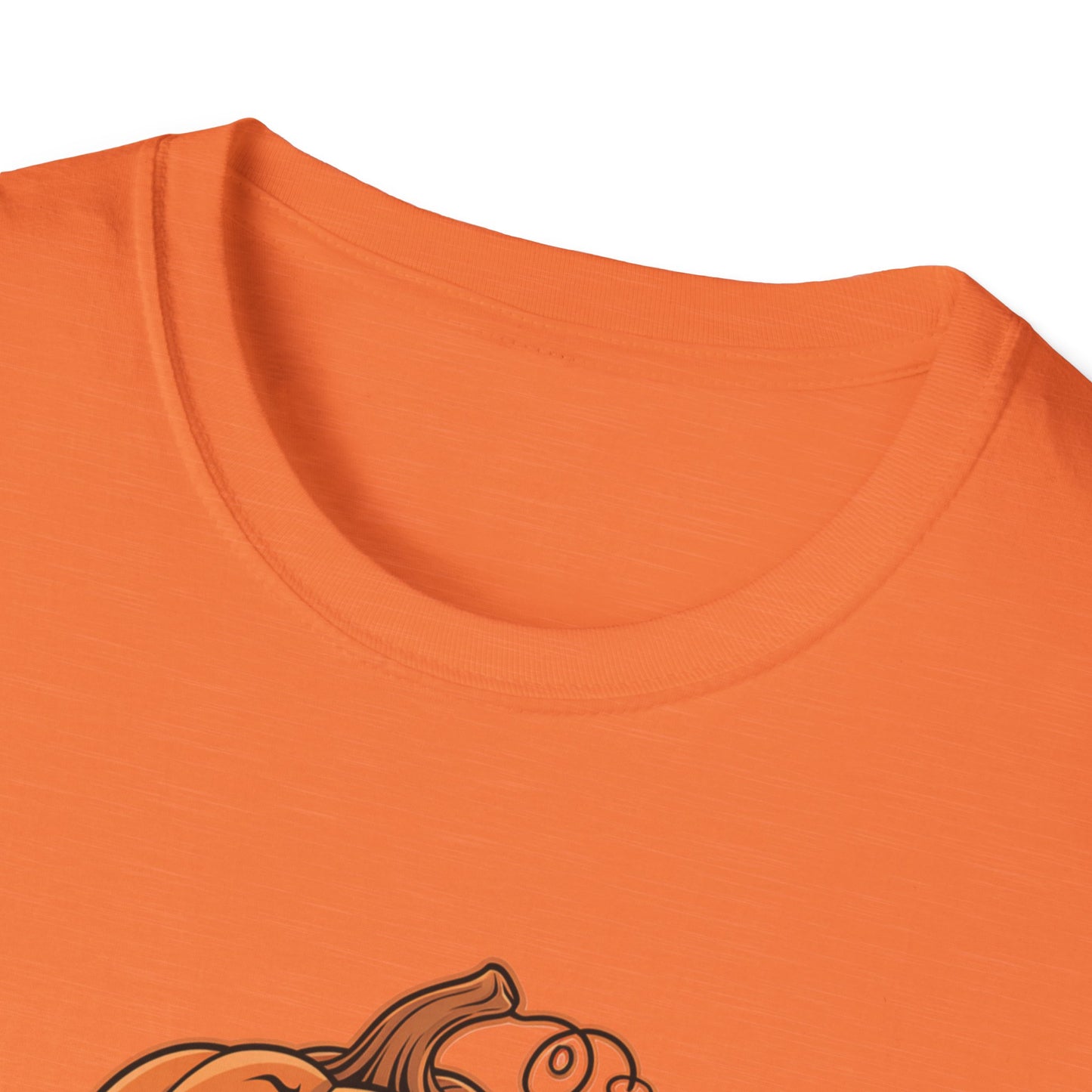 Funny Pumpkin Pi Unisex Softstyle T-Shirt - Halloween Tee, Math Lover Shirt, Fall Apparel, Seasonal Gift, Casual Outfit
