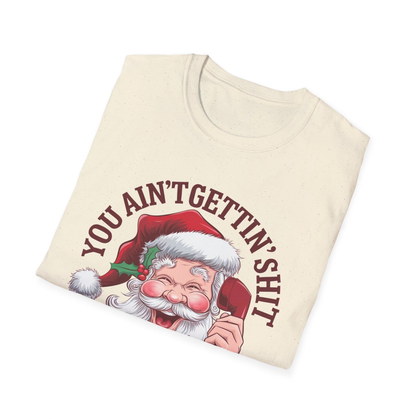 Funny Christmas T-Shirt, Holiday Gift, Santa Humor Tee, Unisex Graphic Shirt, Xmas Party Outfit, Unique Gift Idea