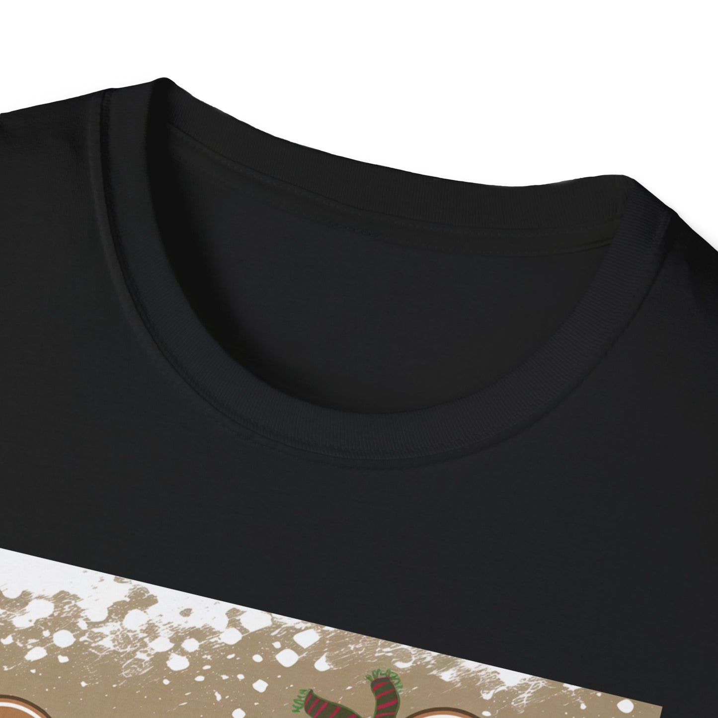 Festive Gingerbread Unisex T-Shirt, Holiday Tee, Christmas Gift, Cozy Shirt, Winter Apparel, Fun Gift Idea