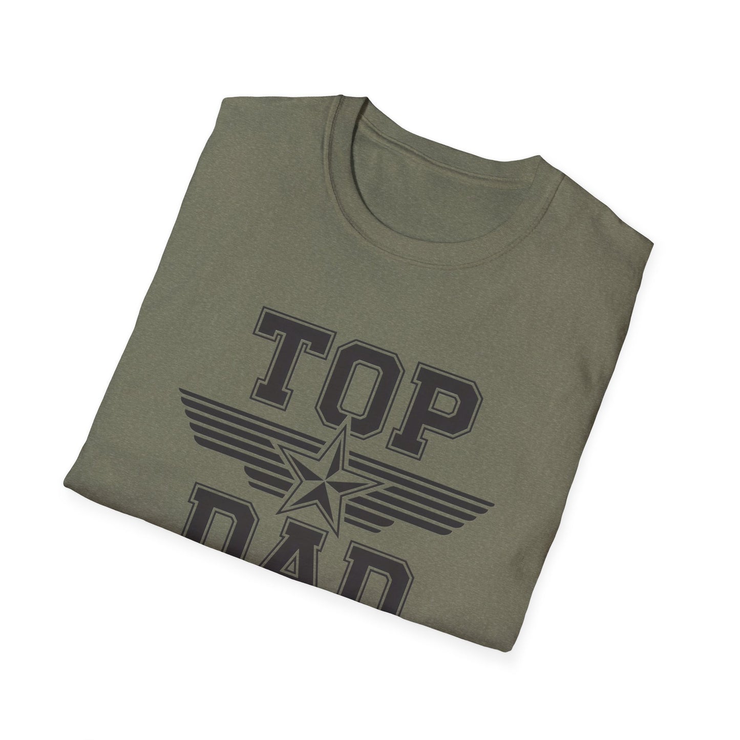Top Dad Unisex Softstyle T-Shirt, Father's Day Gift, Casual Wear, Dad Shirt, Family Reunion Tee, Gift for Dad