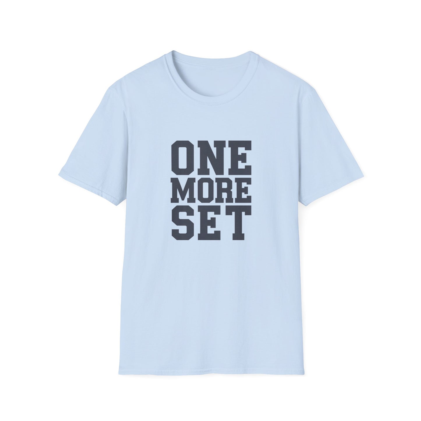 Motivational Fitness T-Shirt - 'One More Set' Unisex Softstyle Tee
