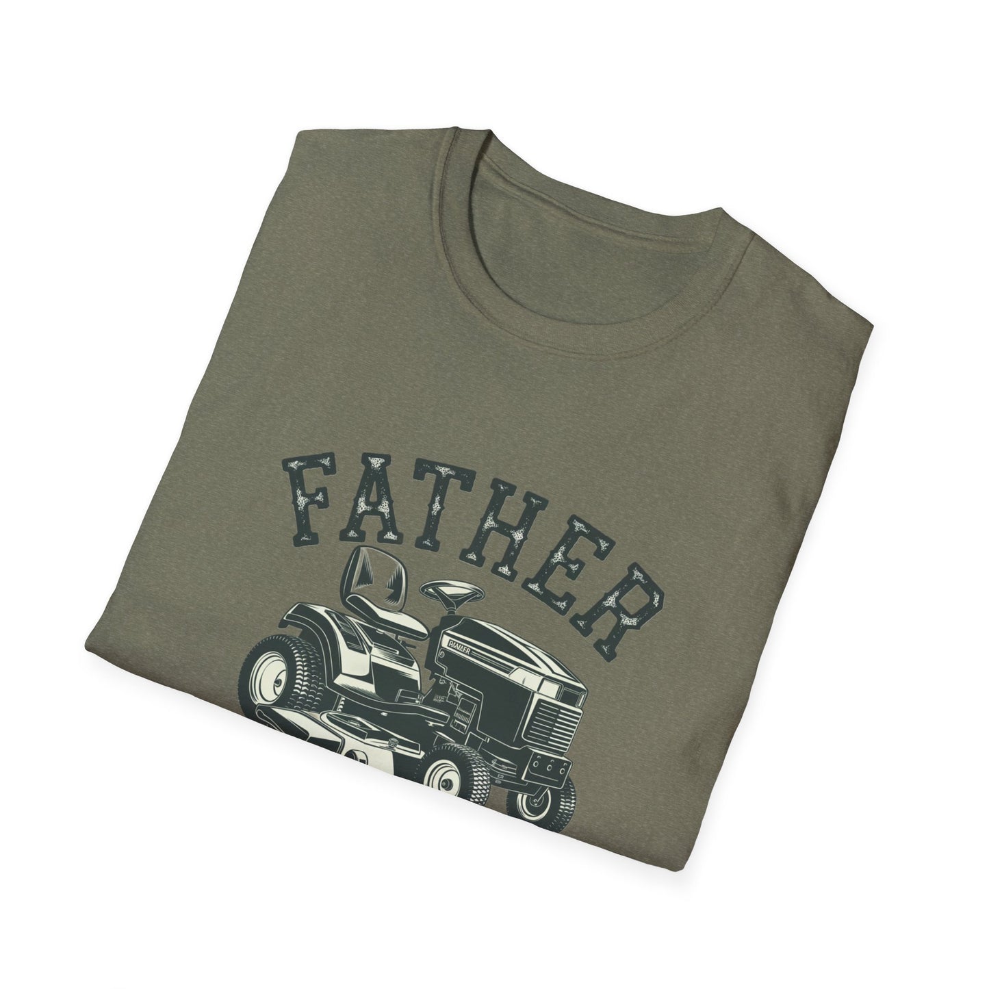 Father Mows Best Unisex Softstyle T-Shirt