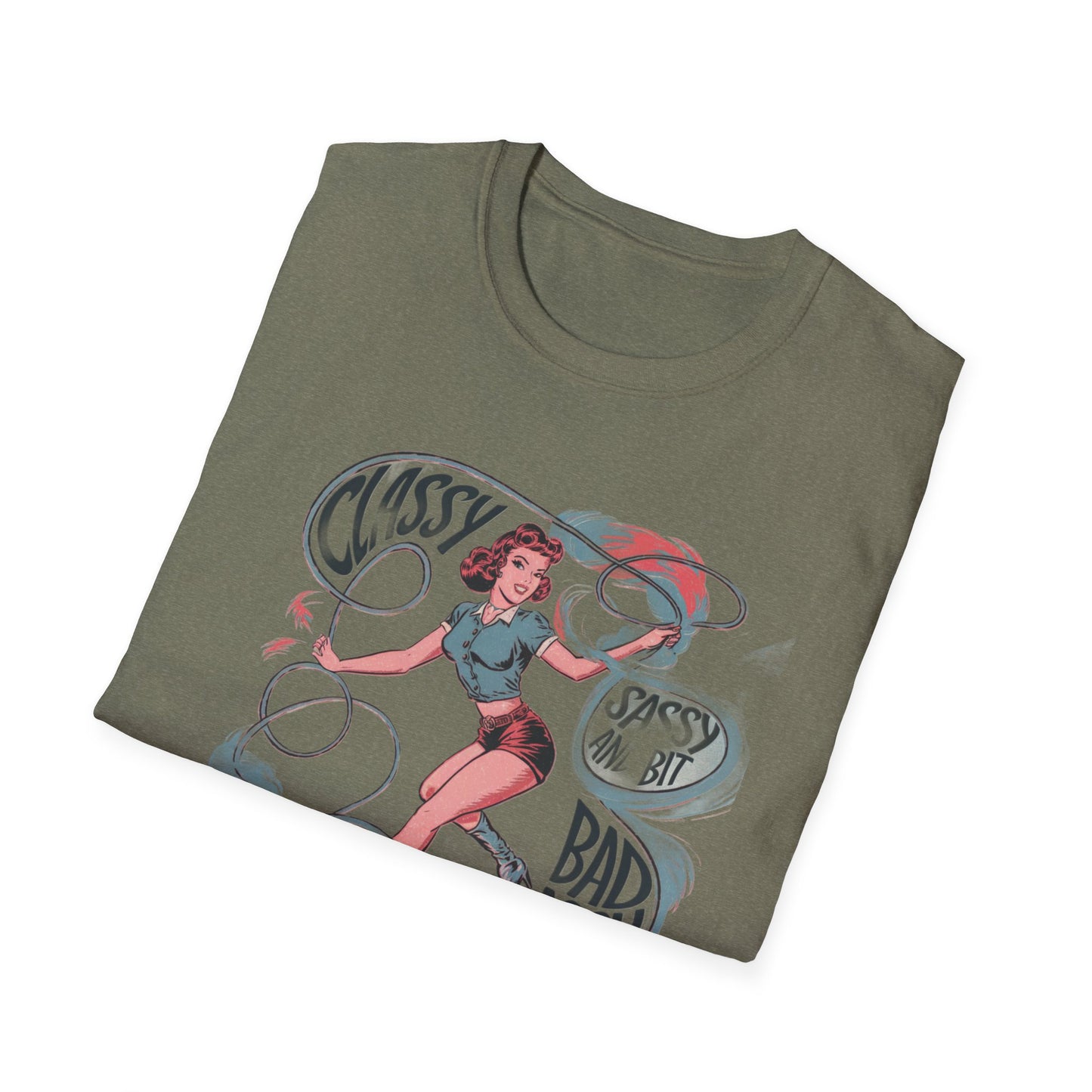 Classy & Badass Unisex T-Shirt, Vintage Chic Tee, Gift for Her, Empowerment Shirt, Casual Wear, Birthday Gift, Feminist Apparel