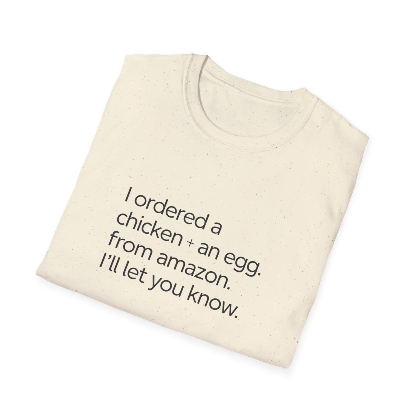 Funny Chicken & Egg Unisex Softstyle T-Shirt - Perfect Gift for Food Lovers