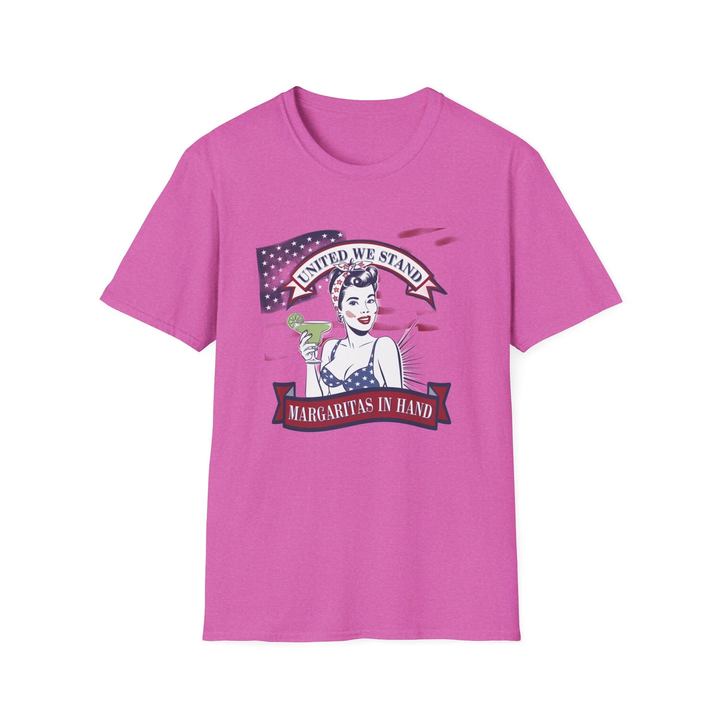 Patriotic Margarita Unisex T-Shirt - 'United We Stand' Design
