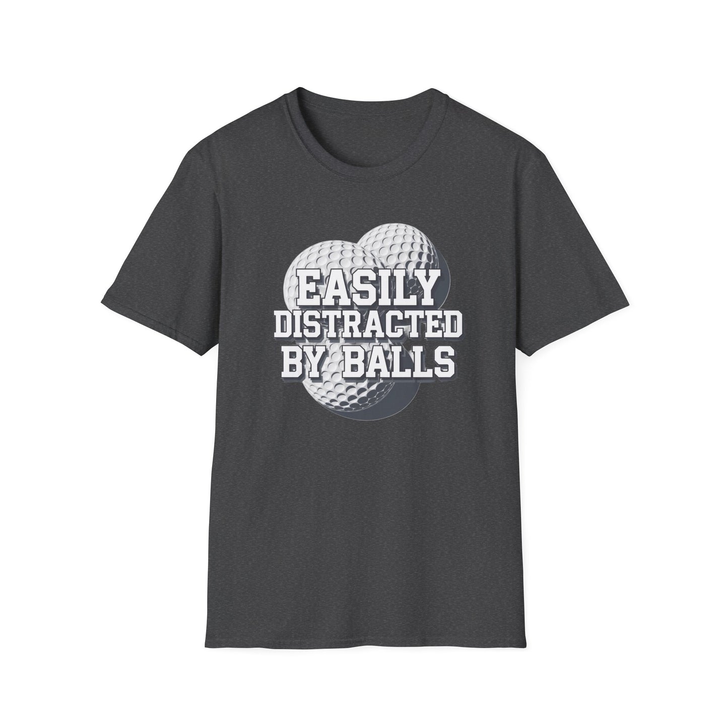 Easily Distracted Golf T-Shirt | Unisex Softstyle Tee for Golf Lovers
