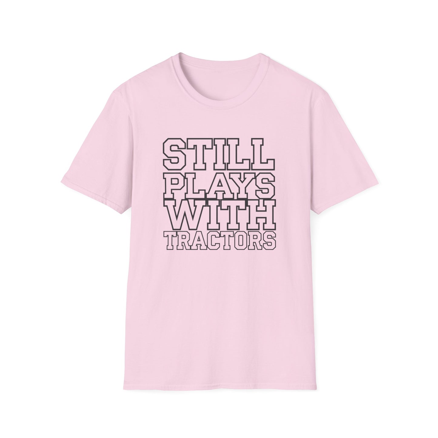 Funny Tractor Enthusiast T-Shirt - 'Still Plays With Tractors'
