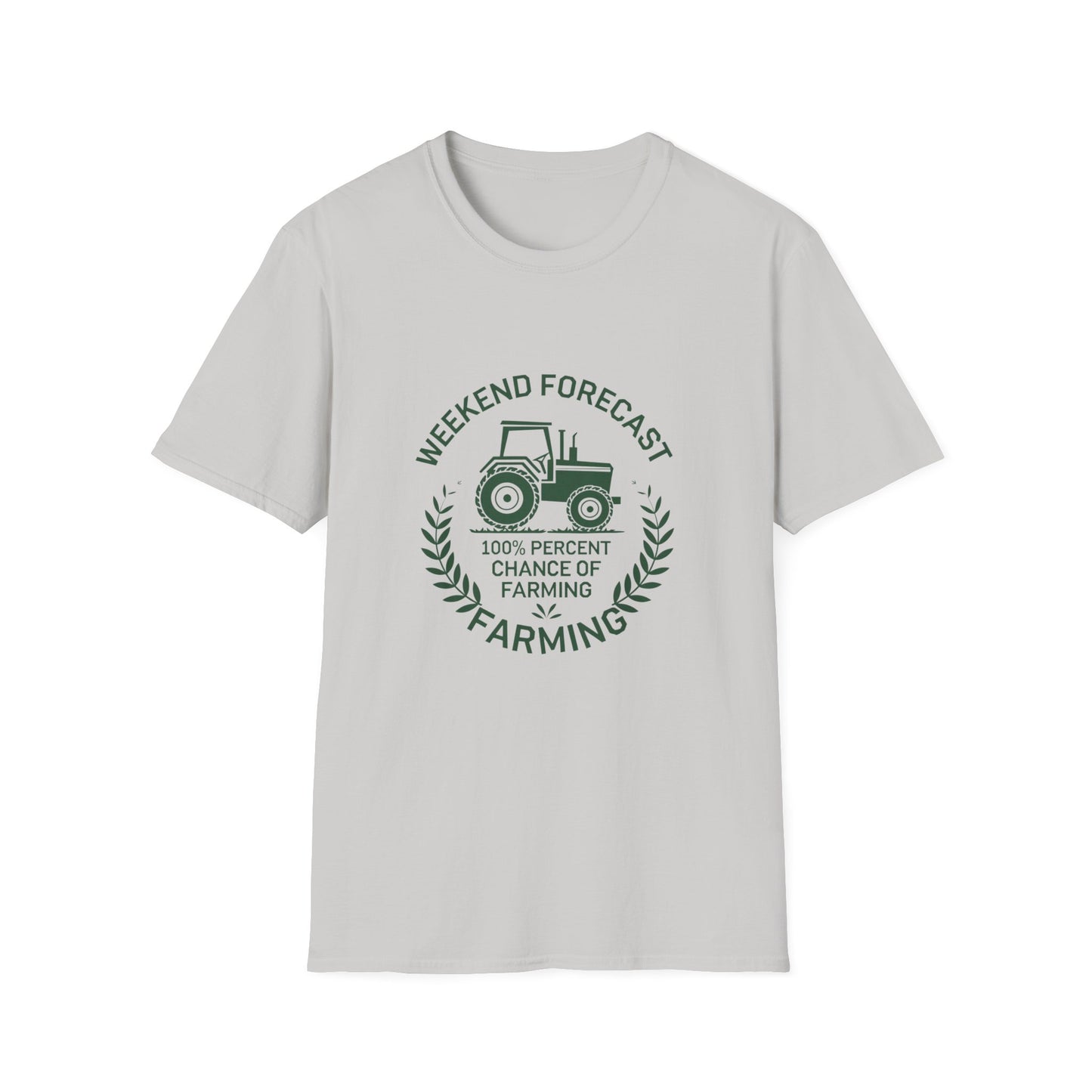 Weekend Forecast Farming Unisex Softstyle T-Shirt