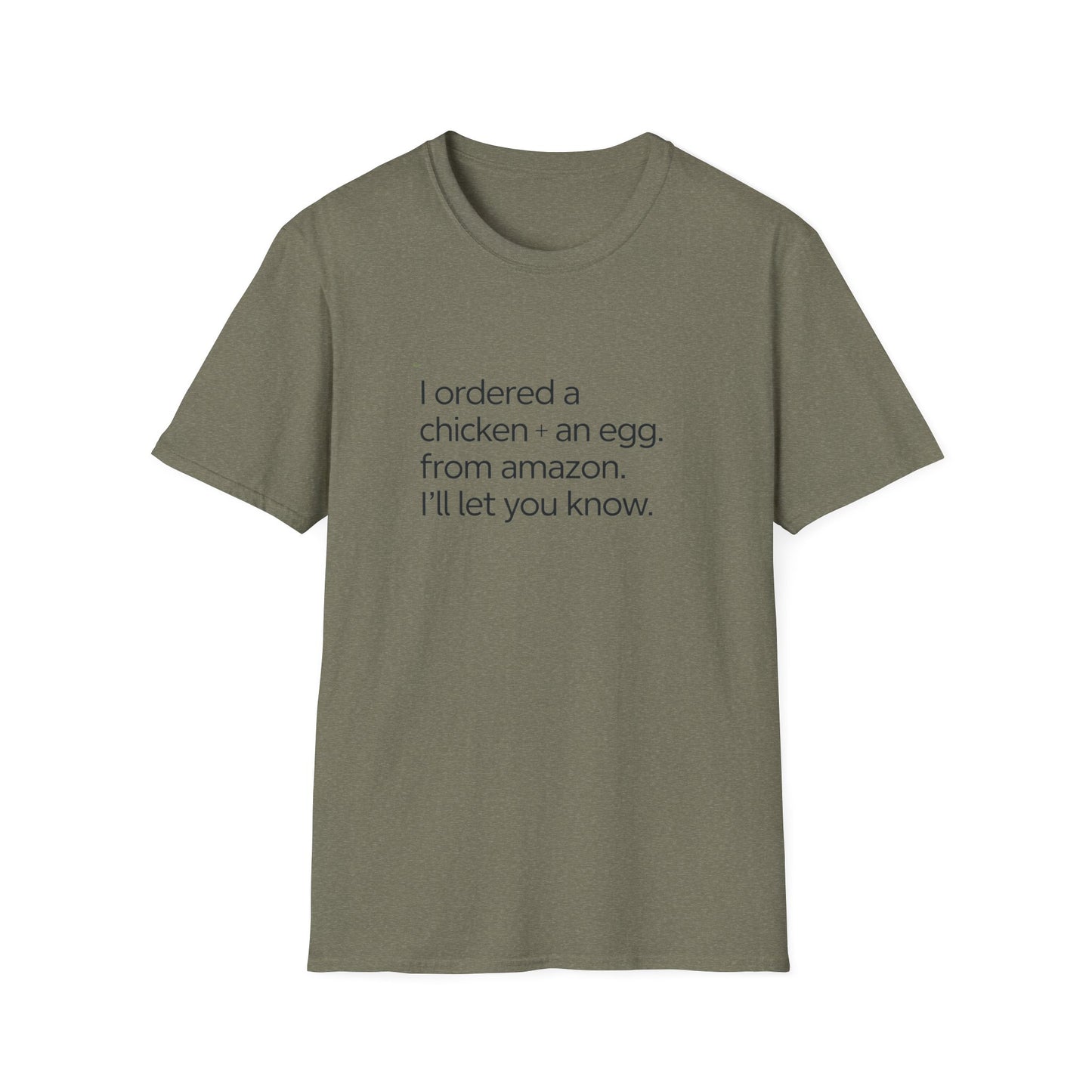 Funny Chicken & Egg Unisex Softstyle T-Shirt - Perfect Gift for Food Lovers