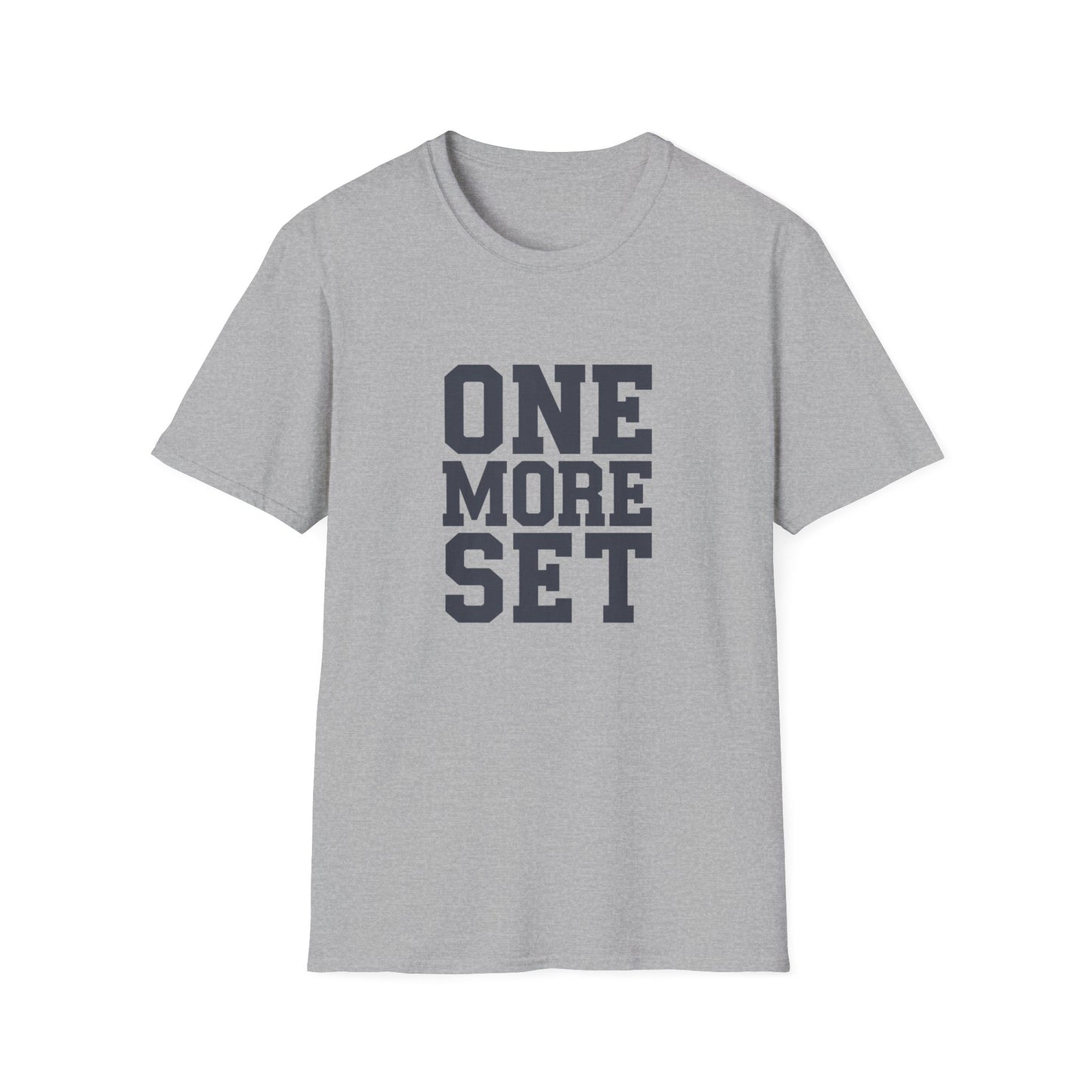Motivational Fitness T-Shirt - 'One More Set' Unisex Softstyle Tee