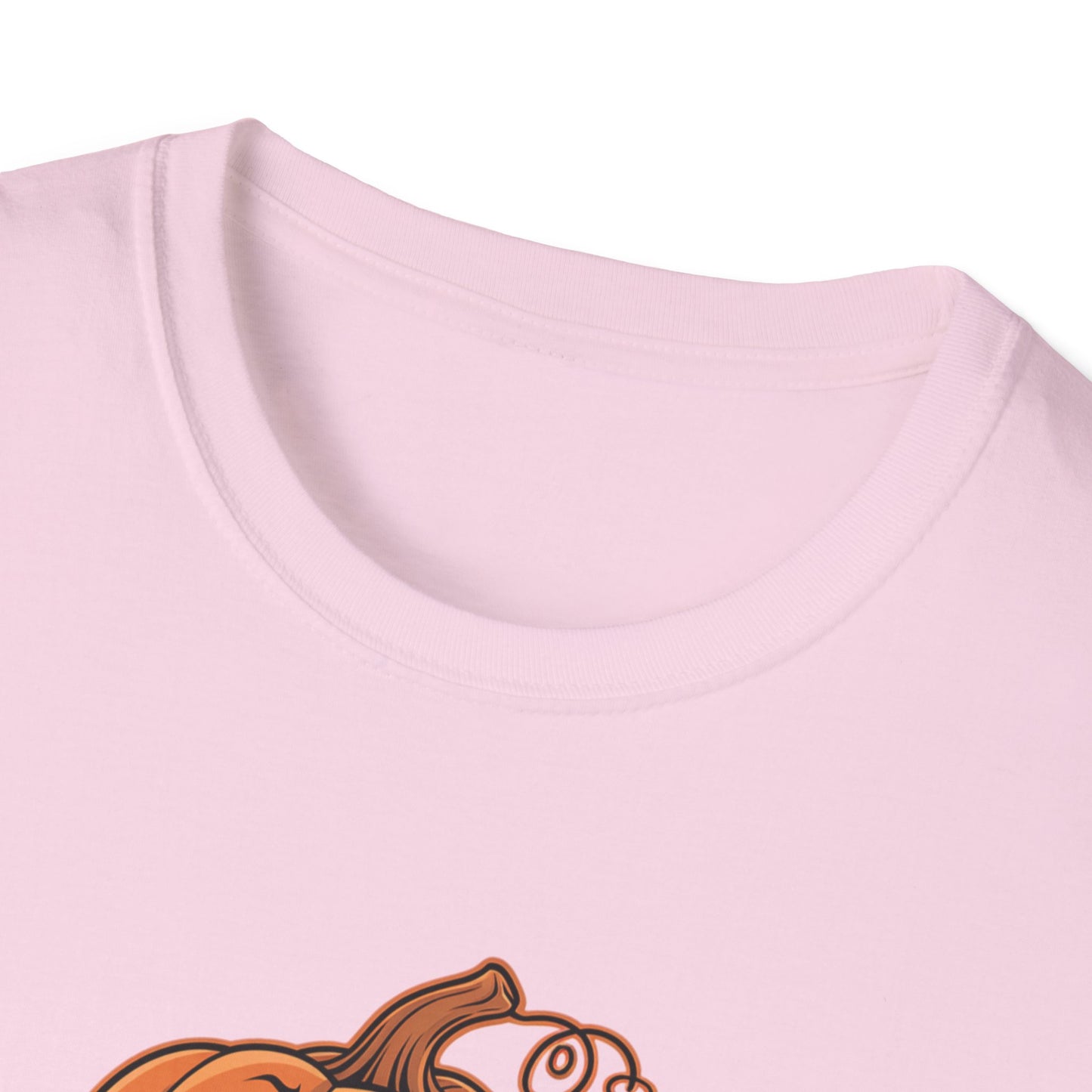 Funny Pumpkin Pi Unisex Softstyle T-Shirt - Halloween Tee, Math Lover Shirt, Fall Apparel, Seasonal Gift, Casual Outfit