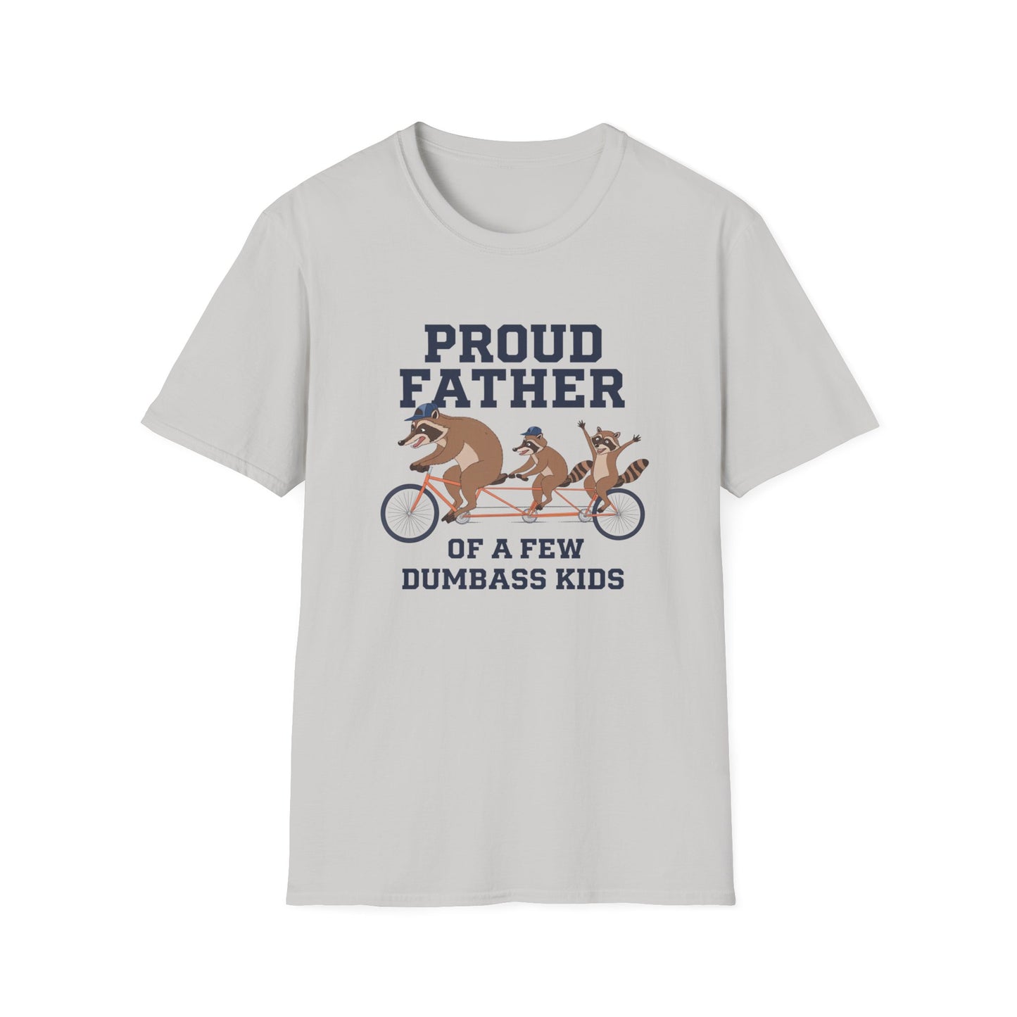 Proud Father Animal T-Shirt | Unisex Softstyle Tee for Dad
