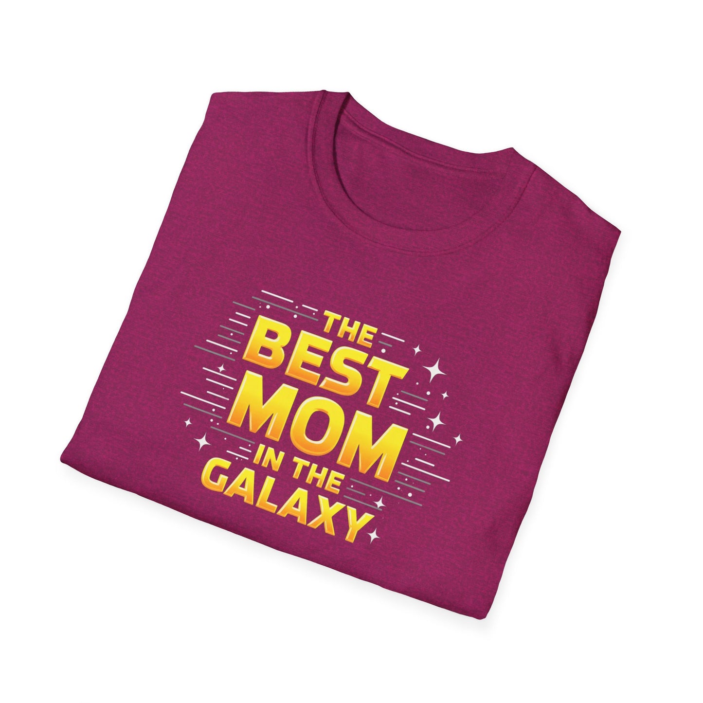 Best Mom in the Galaxy T-Shirt - Unisex Softstyle Tee for Mother's Day, Birthday Gift, Mom Appreciation, Casual Wear, Family Gatherings
