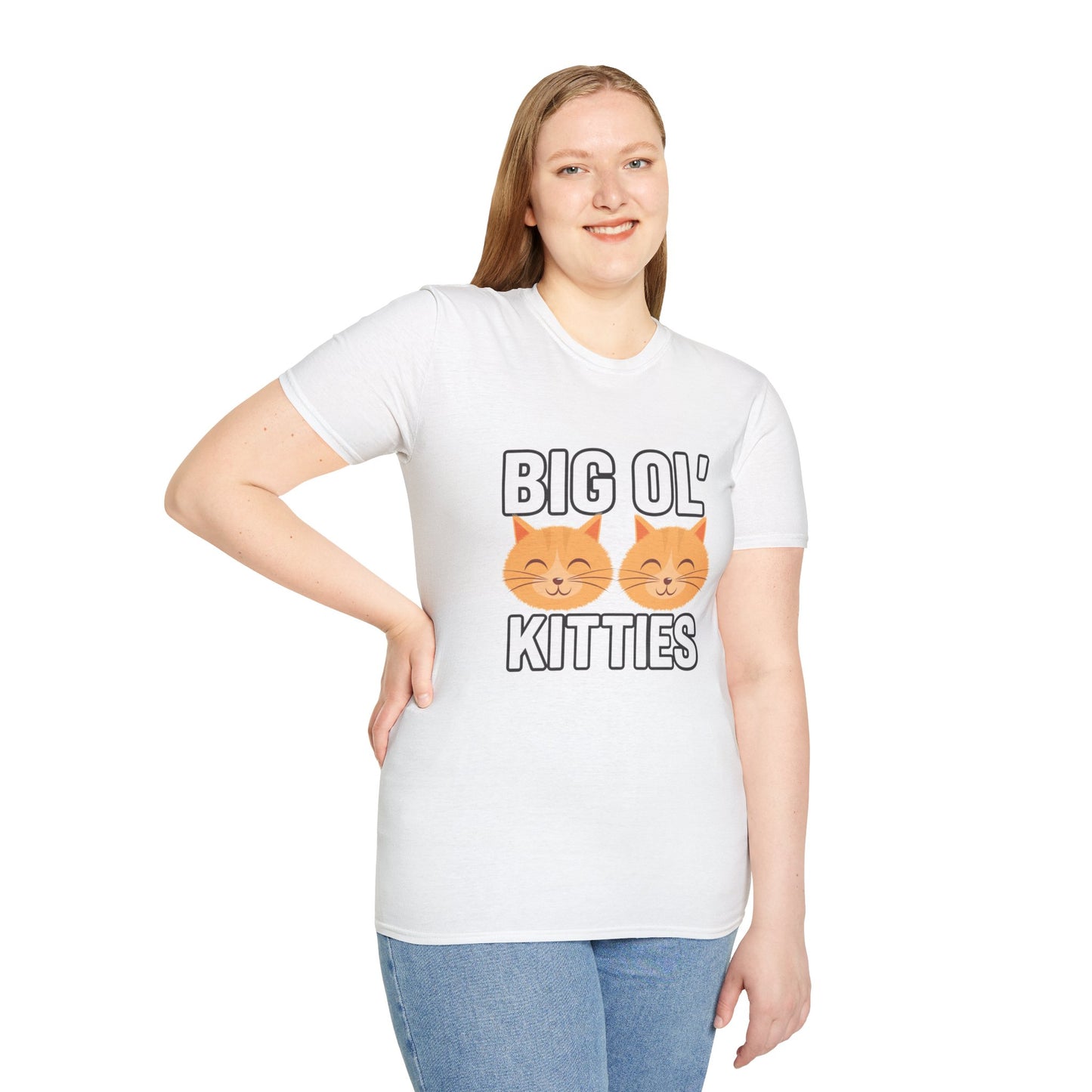 Big Ol' Kitties Unisex T-Shirt – Cute Cat Lover Tee for Everyday Wear