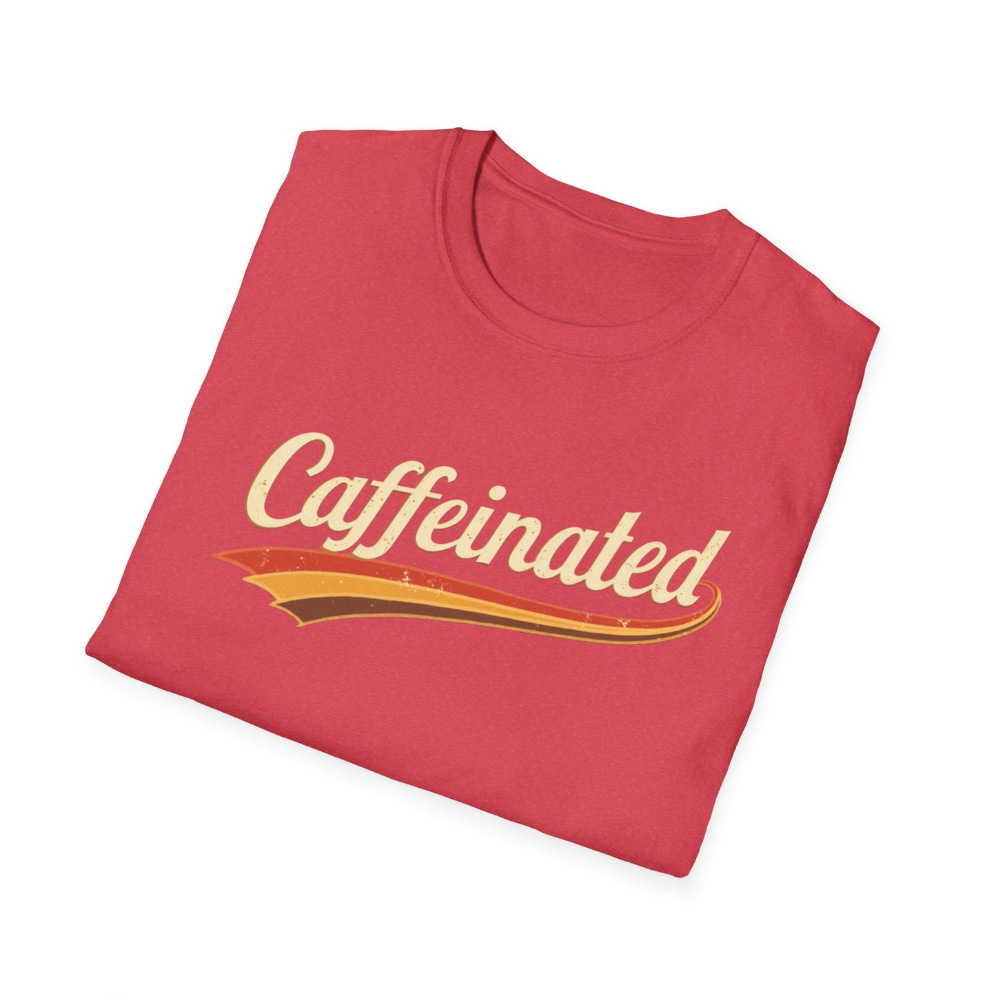 Caffeinated Unisex T-Shirt - Softstyle Casual Tee, Coffee Lover Gift, Daily Wear, Birthday Present, Relaxed Fit