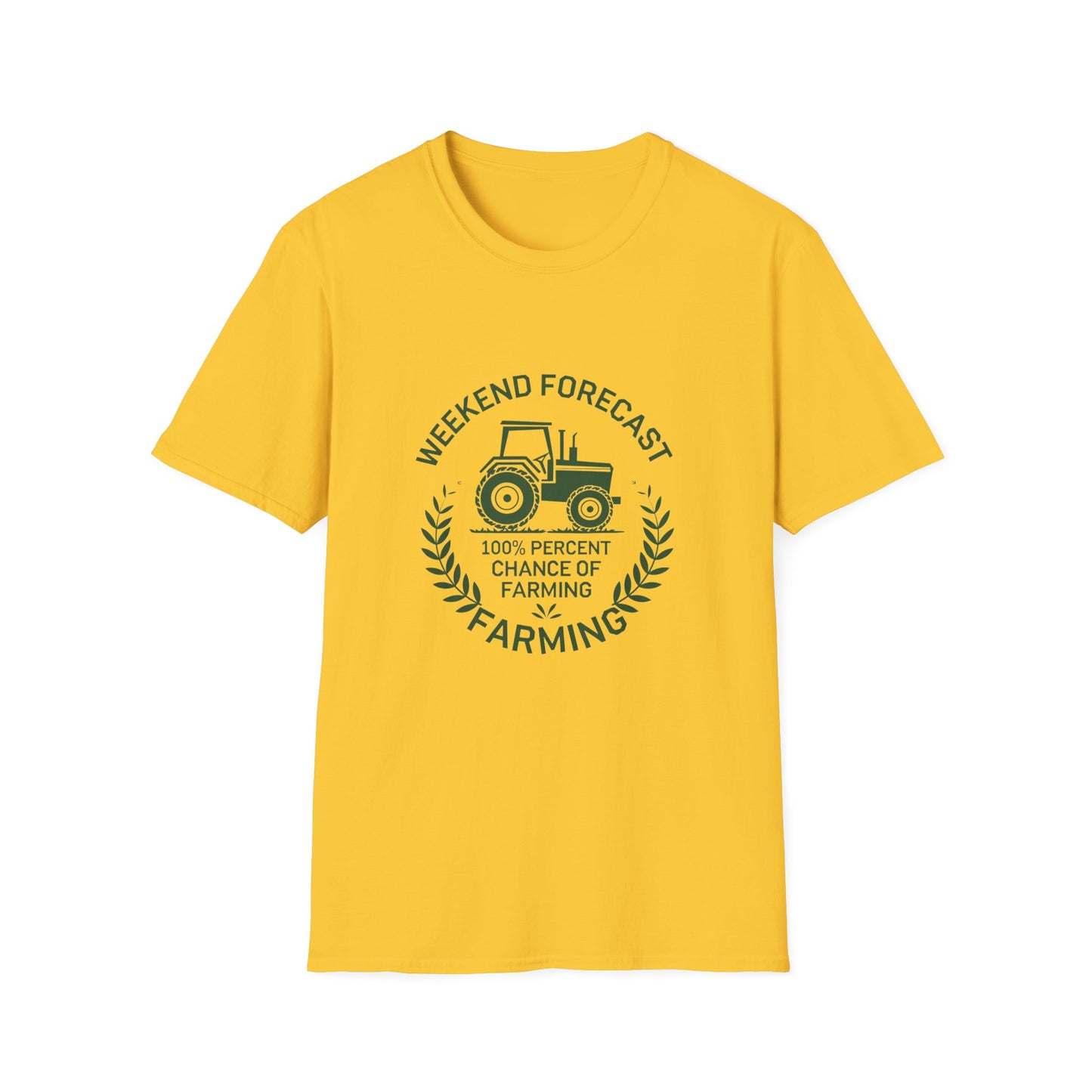 Weekend Forecast Farming Unisex Softstyle T-Shirt